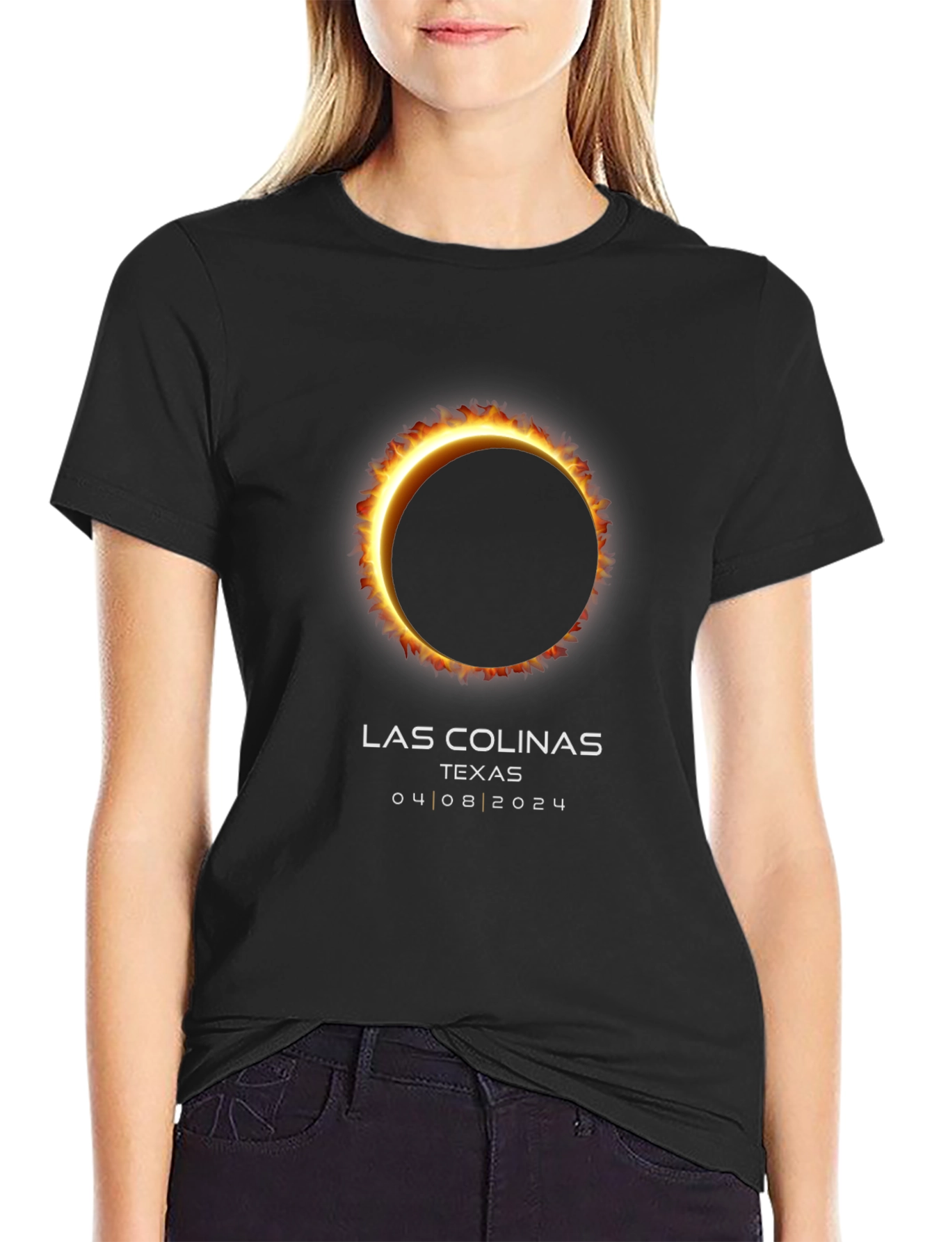 Total Solar Eclipse Las Colinas Texas T-Shirt
