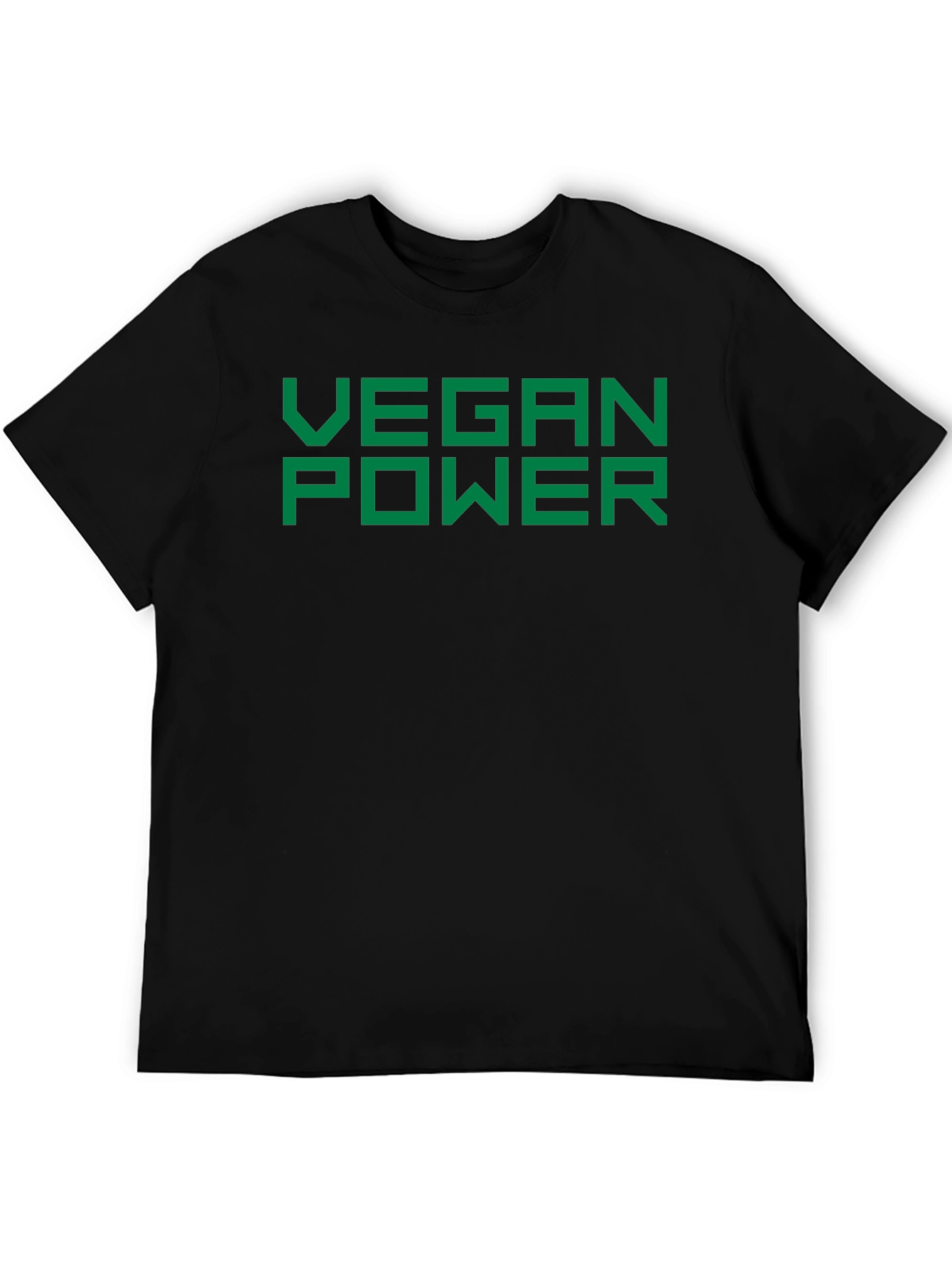 Vegan Power T-Shirt - Bold Green Print