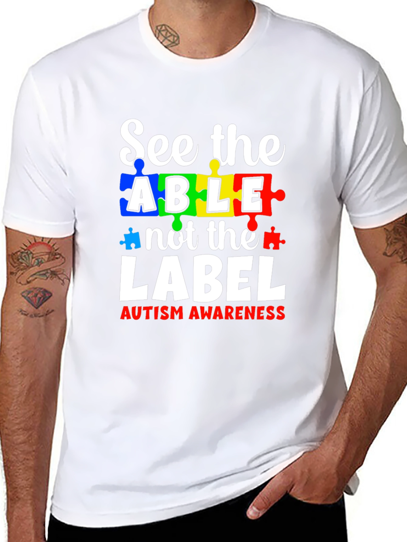Autism Awareness T-Shirt: See the Able Not the Label