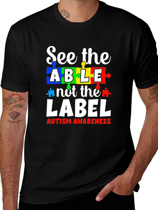 Autism Awareness T-Shirt: See the Able Not the Label