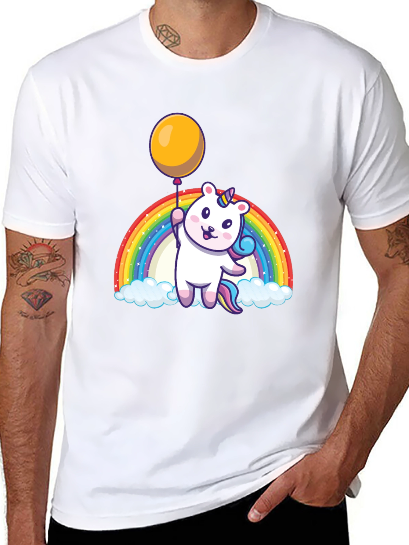 Rainbow Unicorn Balloon T-Shirt