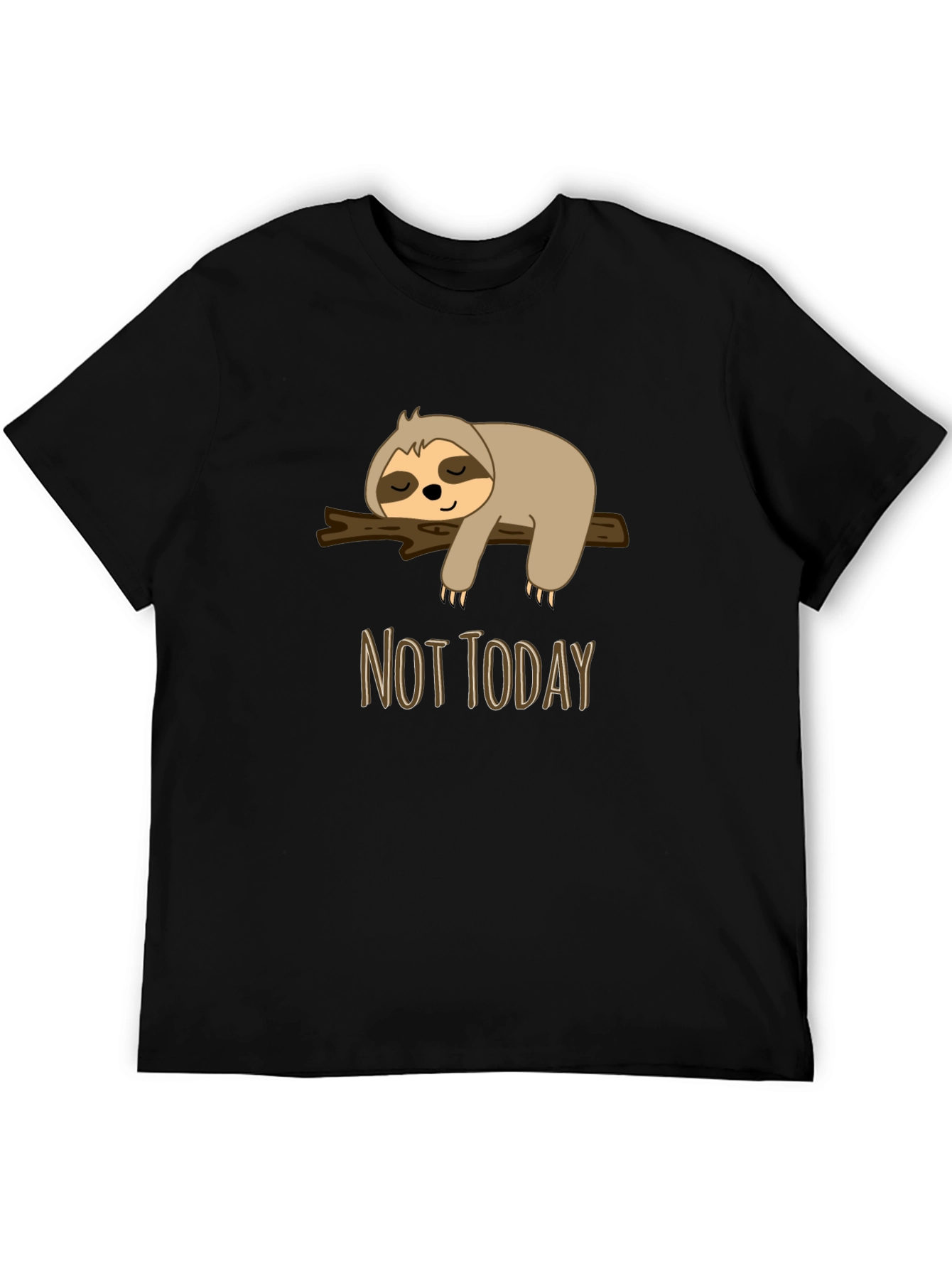 Sloth Not Today Graphic Tee - Relaxed Casual Wear