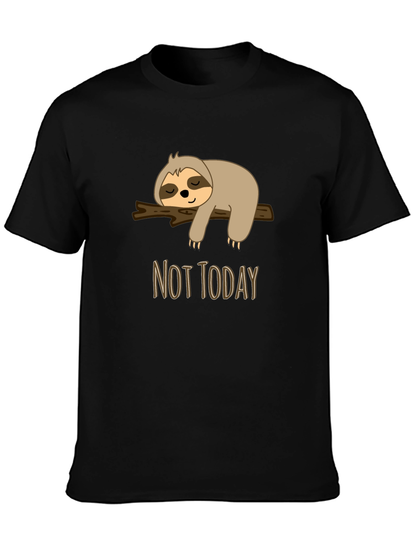 Sloth Not Today Graphic Tee - Relaxed Casual Wear