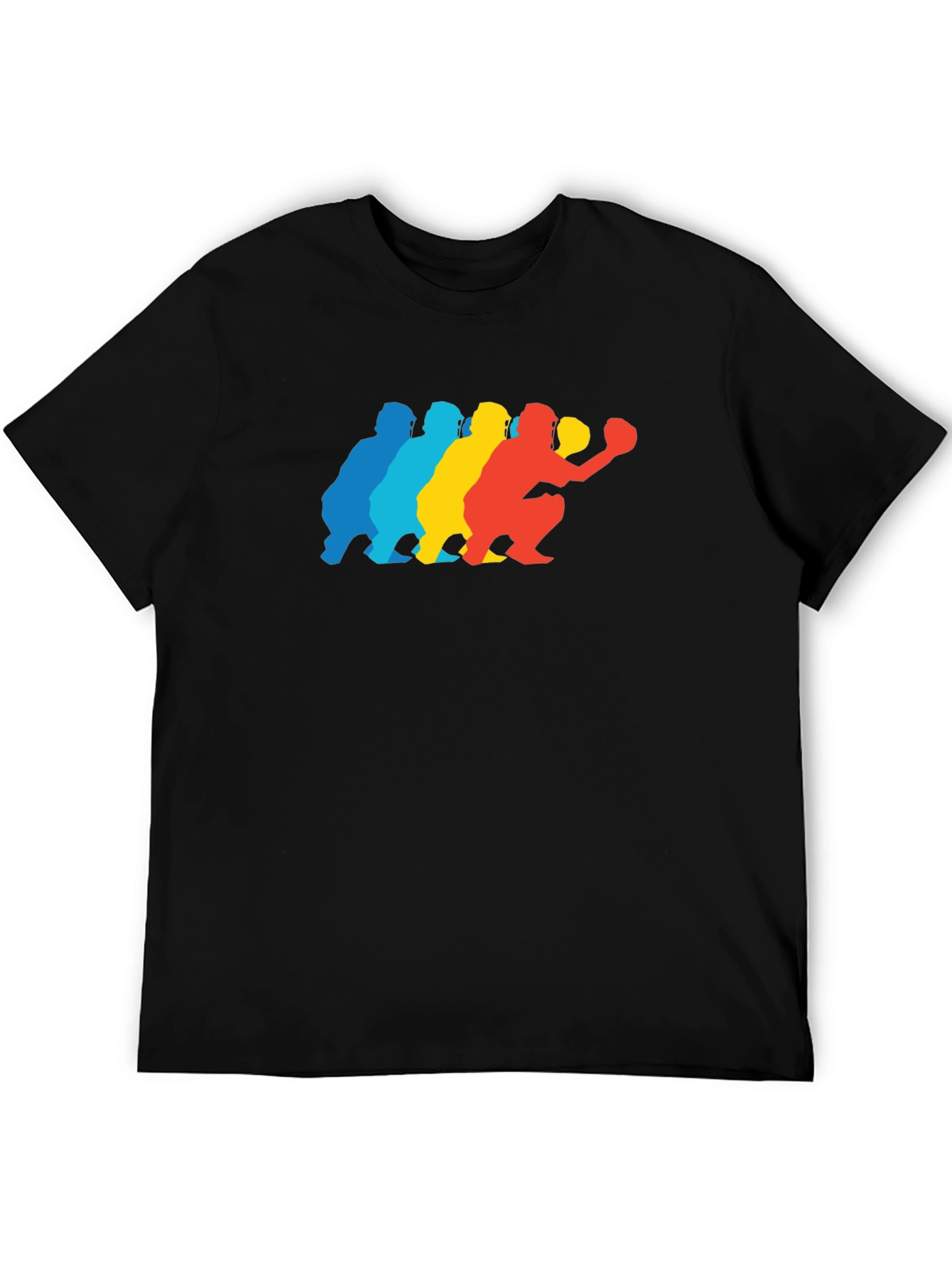 Baseball Catcher Silhouette Graphic Tee