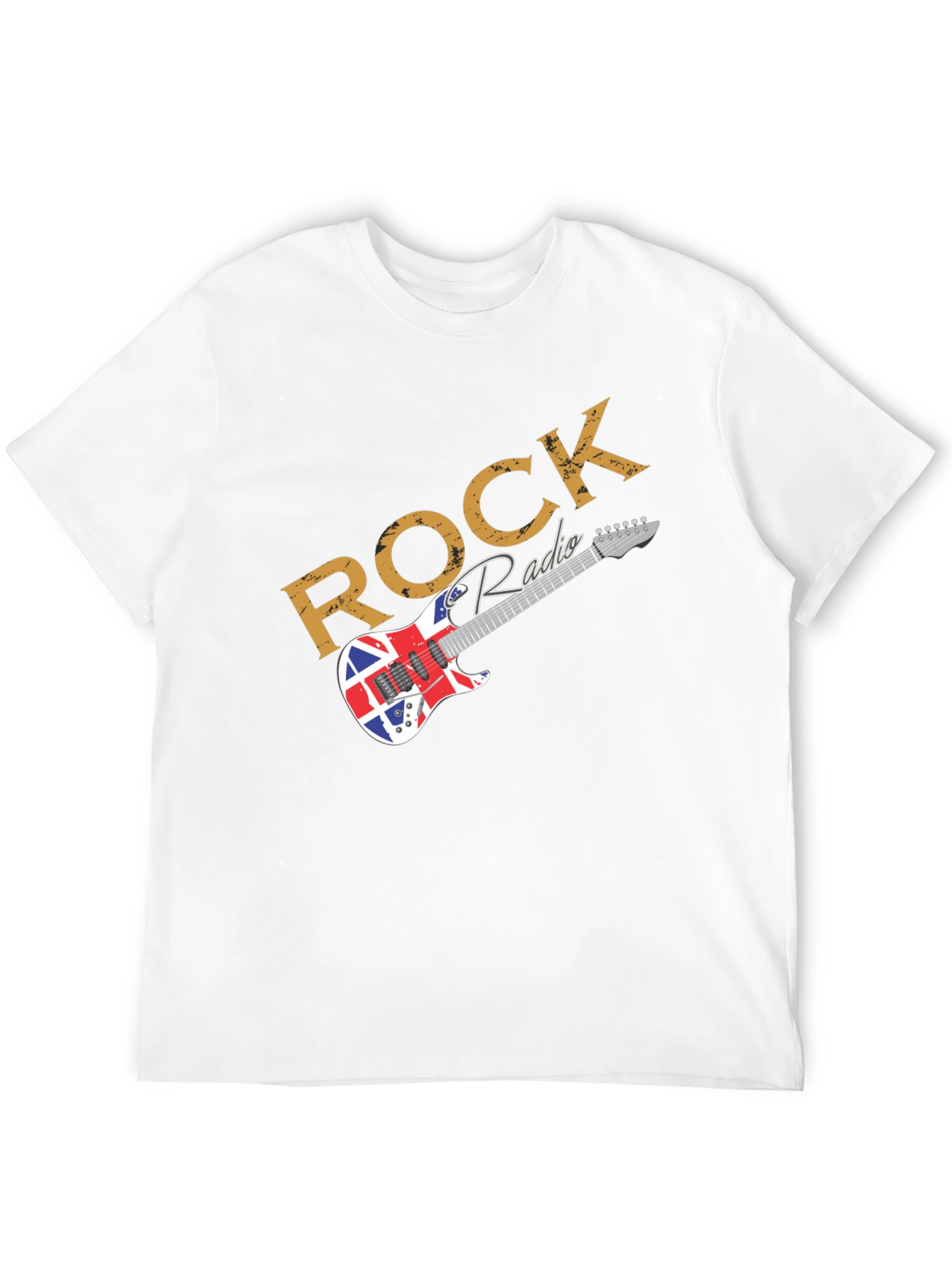 Rock Radio Union Jack Guitar T-Shirt