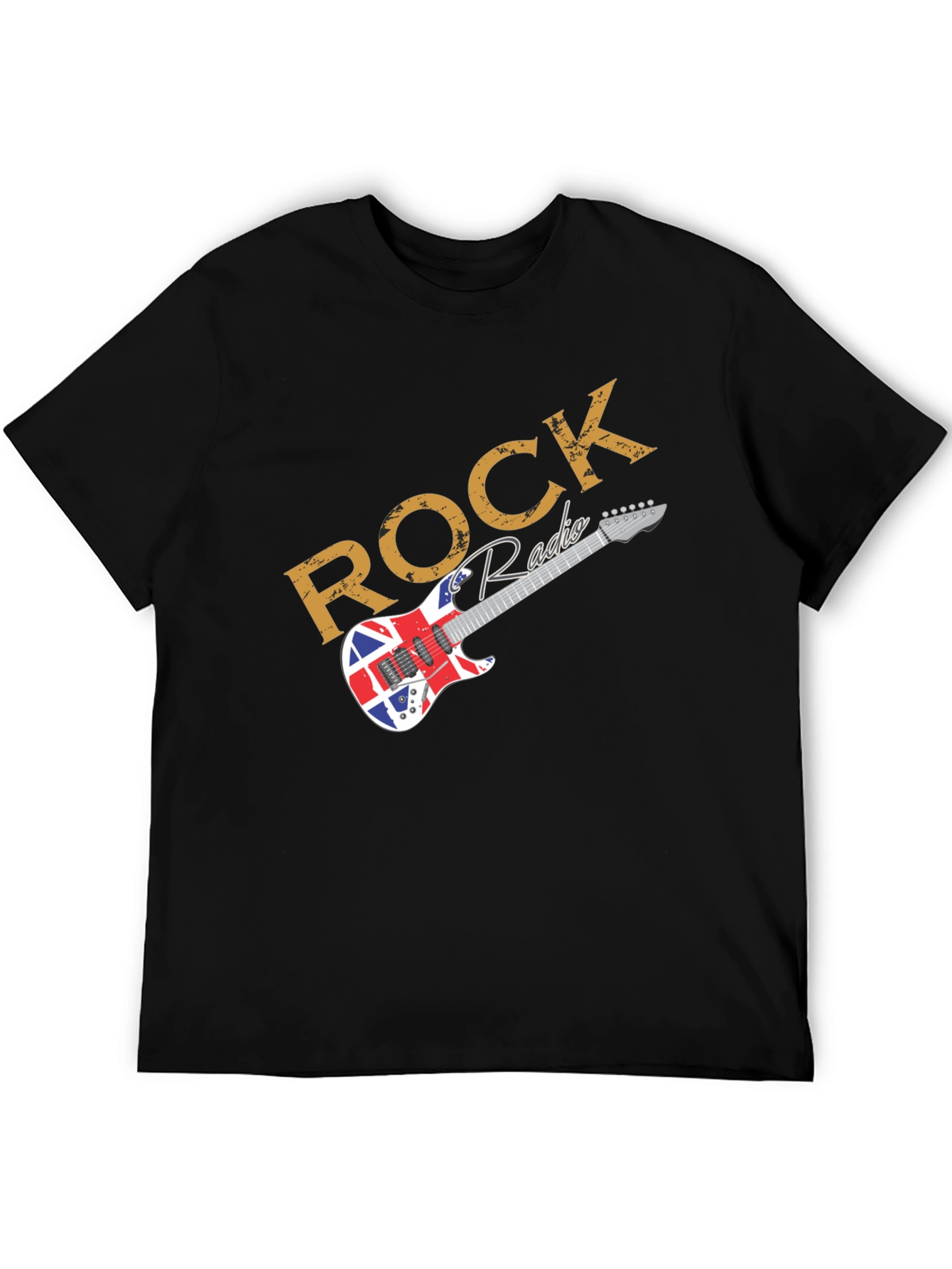 Rock Radio Union Jack Guitar T-Shirt