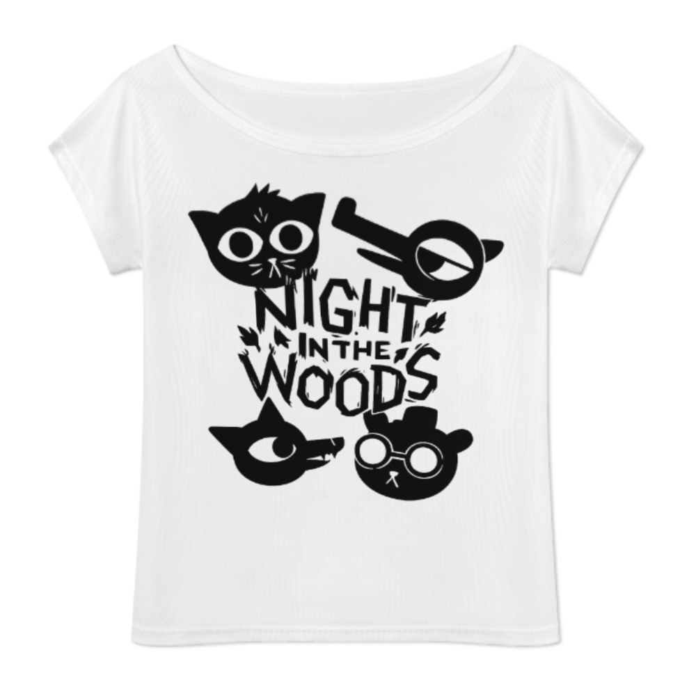 Night in the Woods Inspired Graphic Tee – Retro Indie Game Aesthetic Shirt(z406)