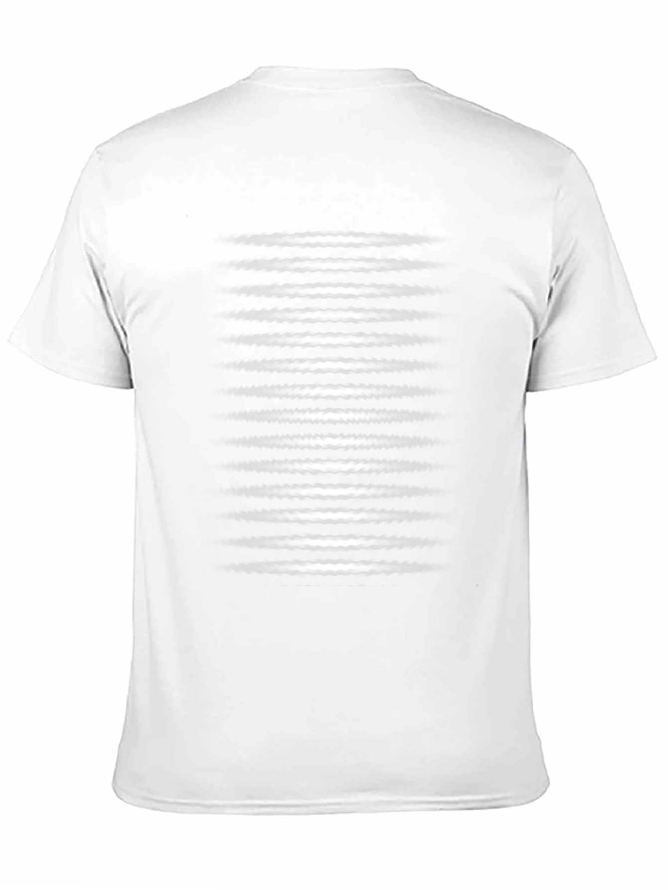 Optical Illusion Stripe Tee - Mens Black Graphic T-Shirt