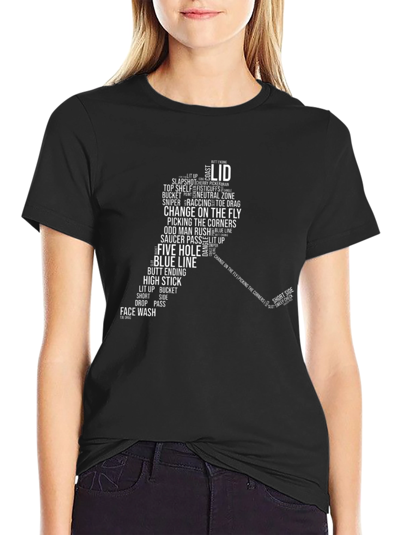 Hockey Slang Word Cloud T-Shirt