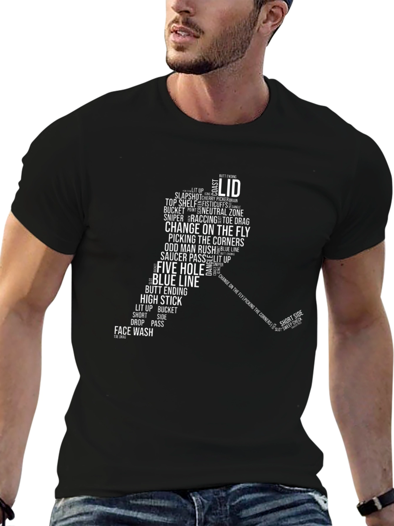 Hockey Slang Word Cloud T-Shirt
