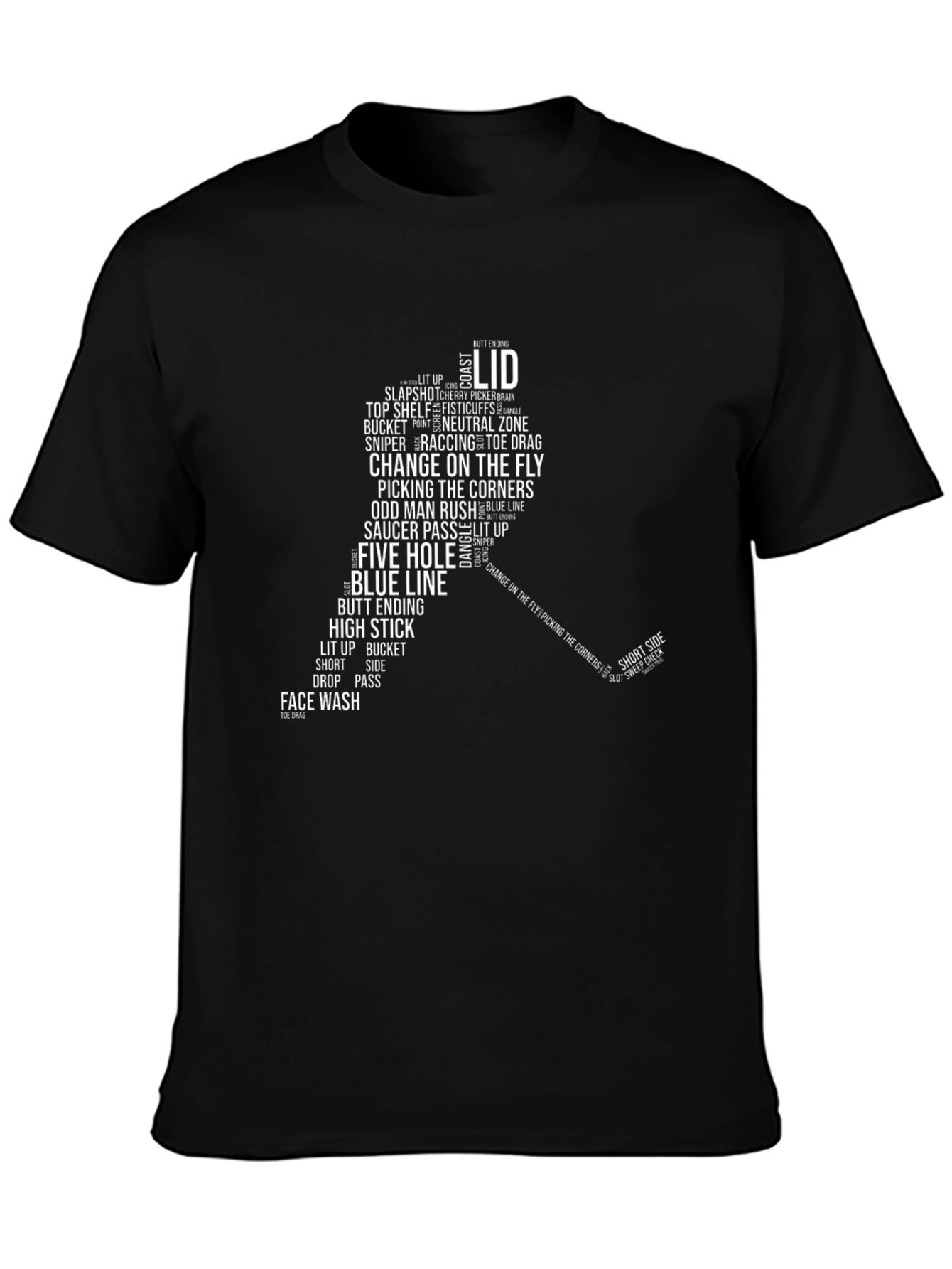 Hockey Slang Word Cloud T-Shirt