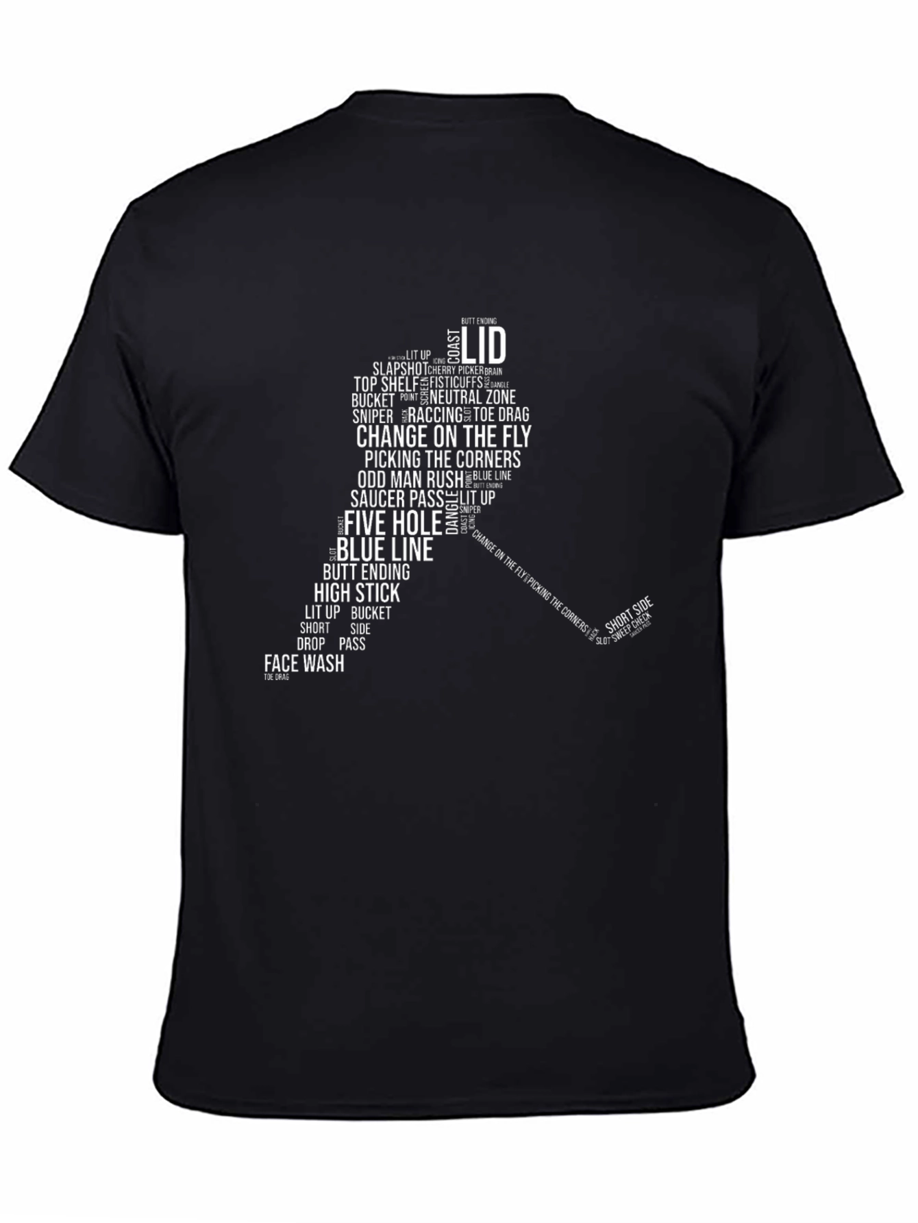 Hockey Slang Word Cloud T-Shirt