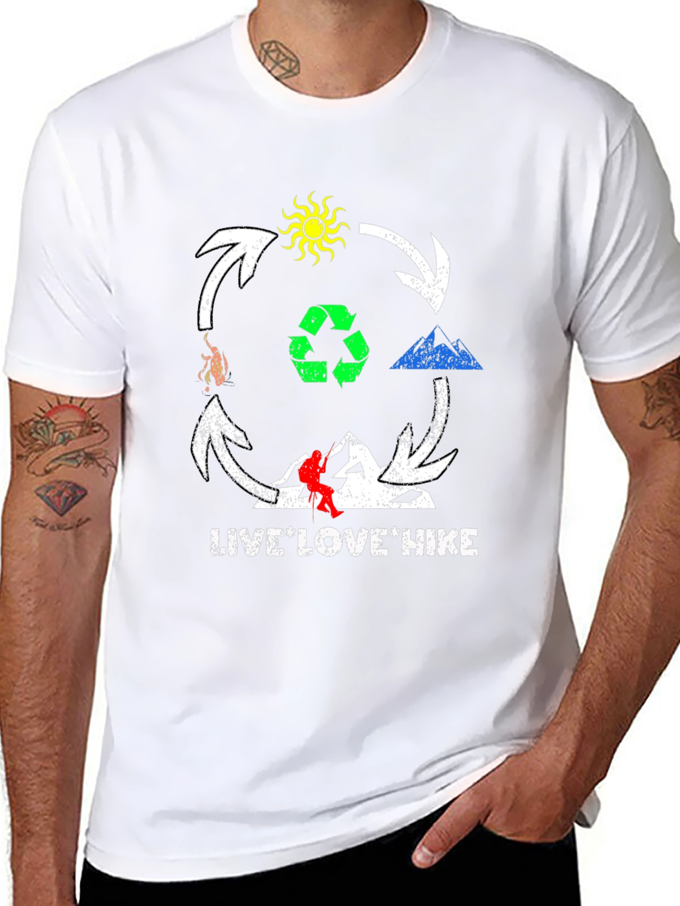 Live Love Hike Graphic T-Shirt