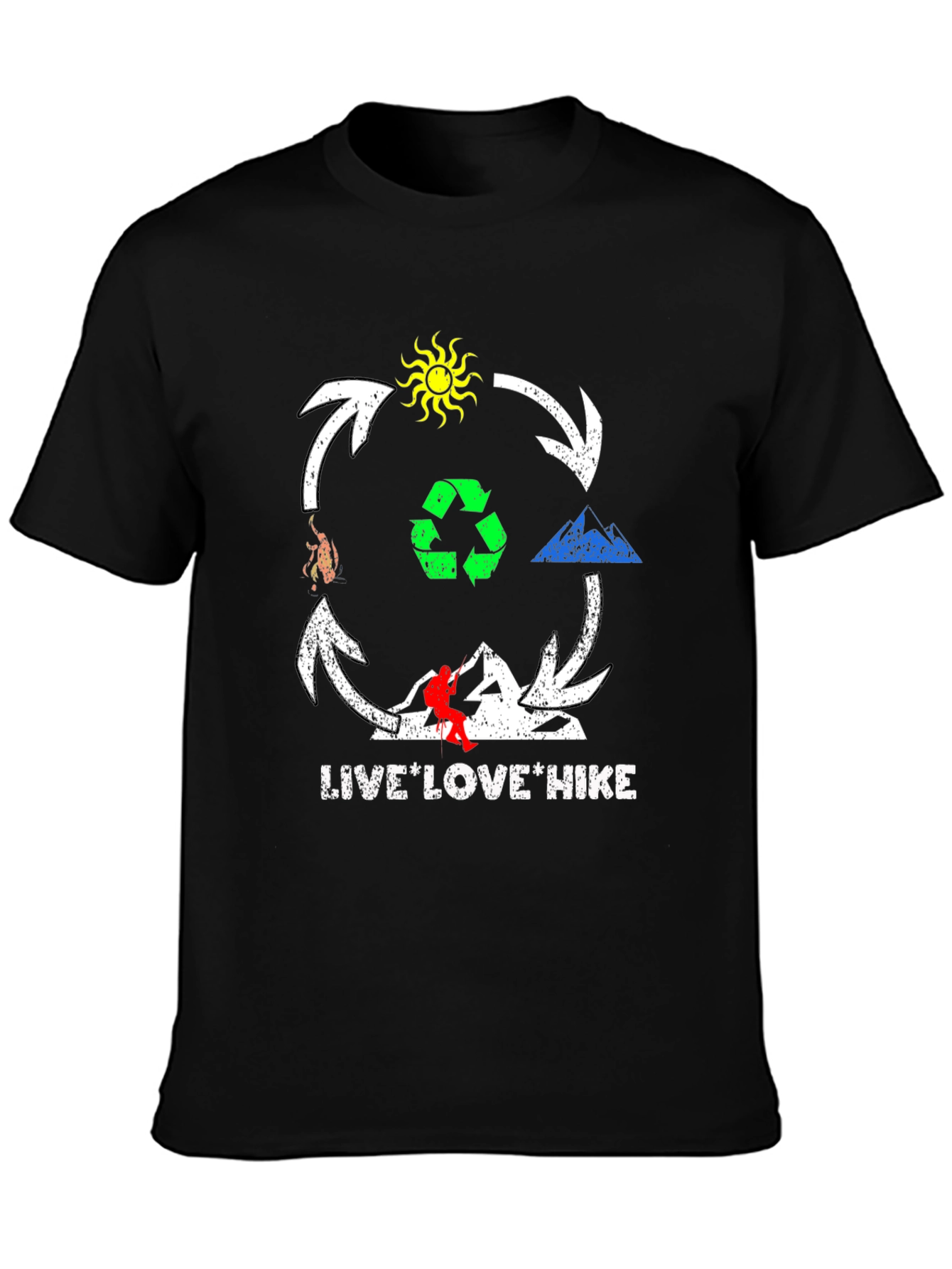 Live Love Hike Graphic T-Shirt