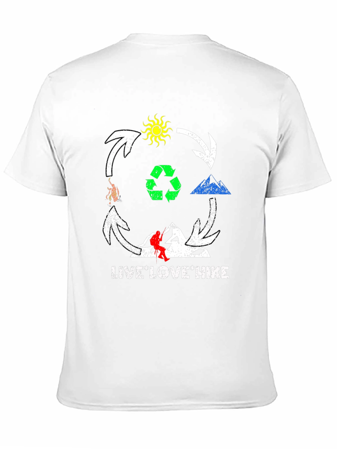 Live Love Hike Graphic T-Shirt