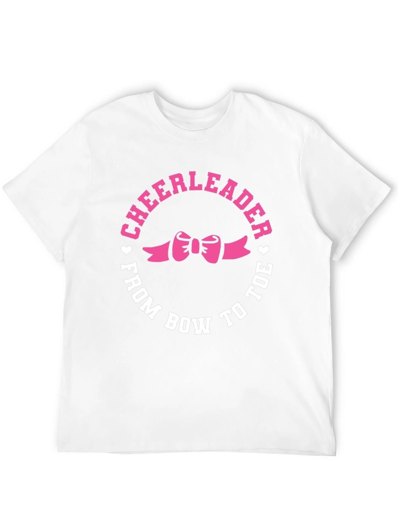 Cheerleader Bow to Toe Black T-Shirt