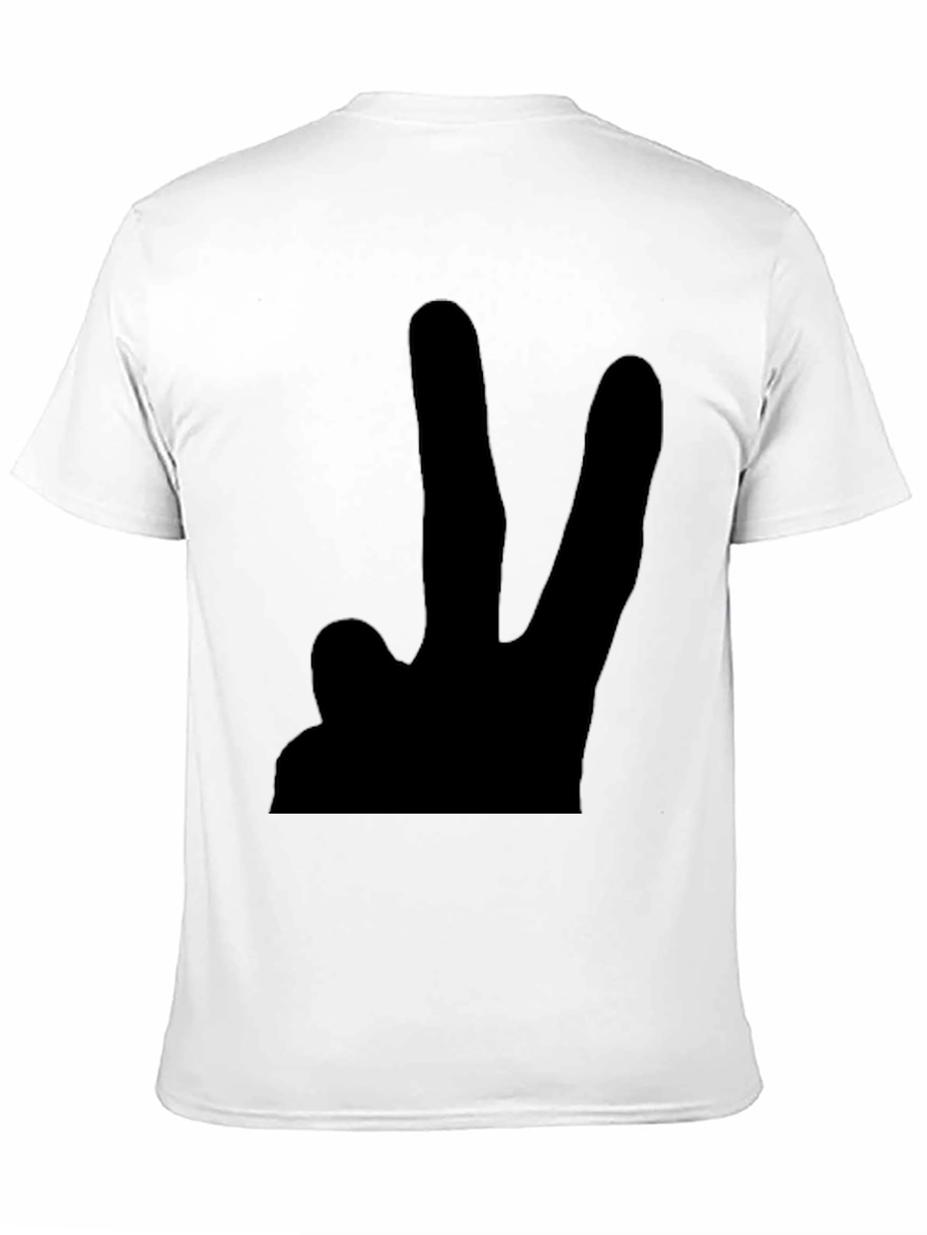 Peace Sign T-Shirt - Black Casual Tee