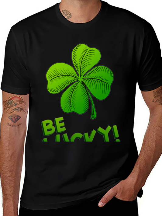 Be Lucky Shamrock Graphic T-Shirt