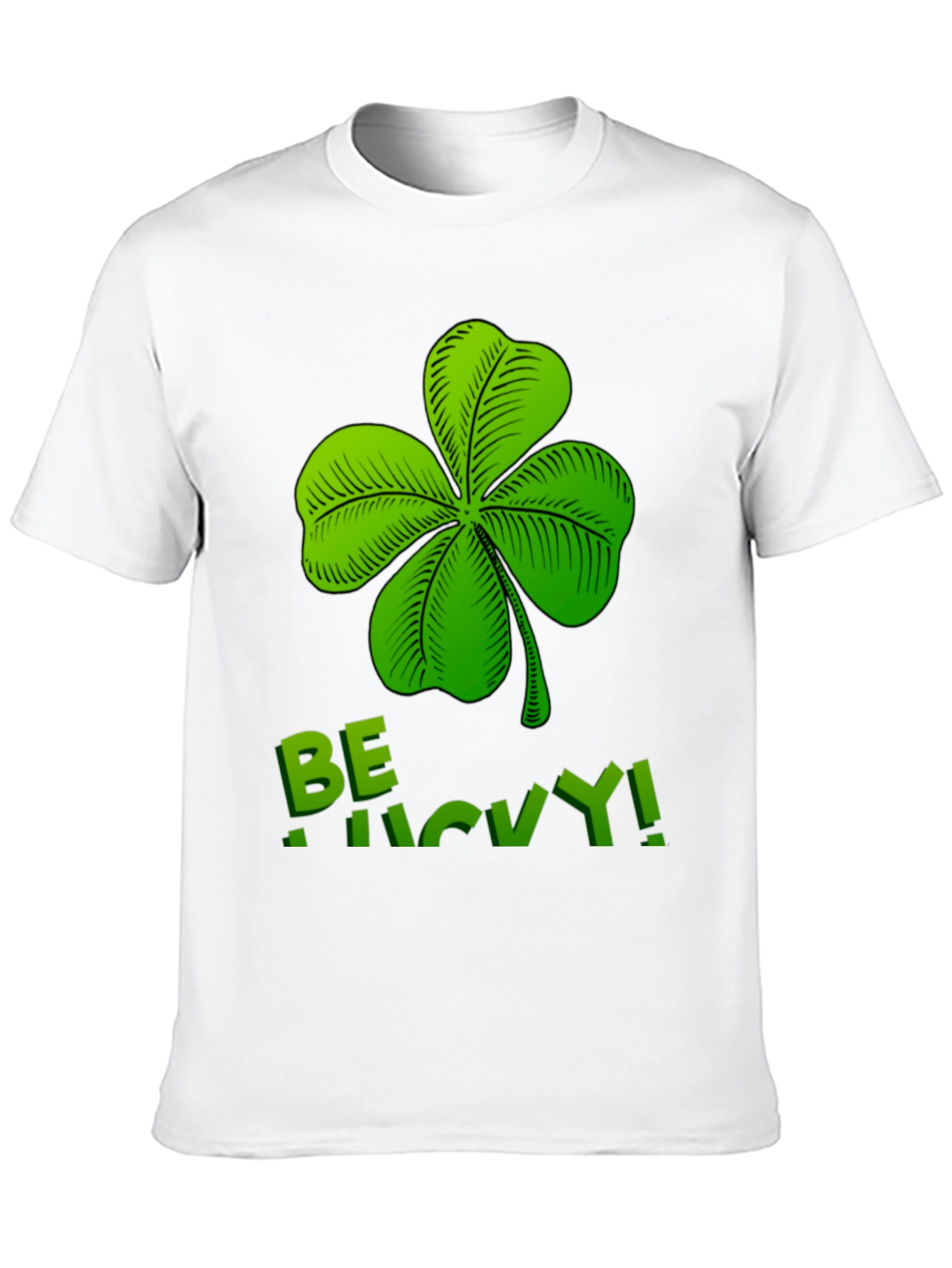 Be Lucky Shamrock Graphic T-Shirt