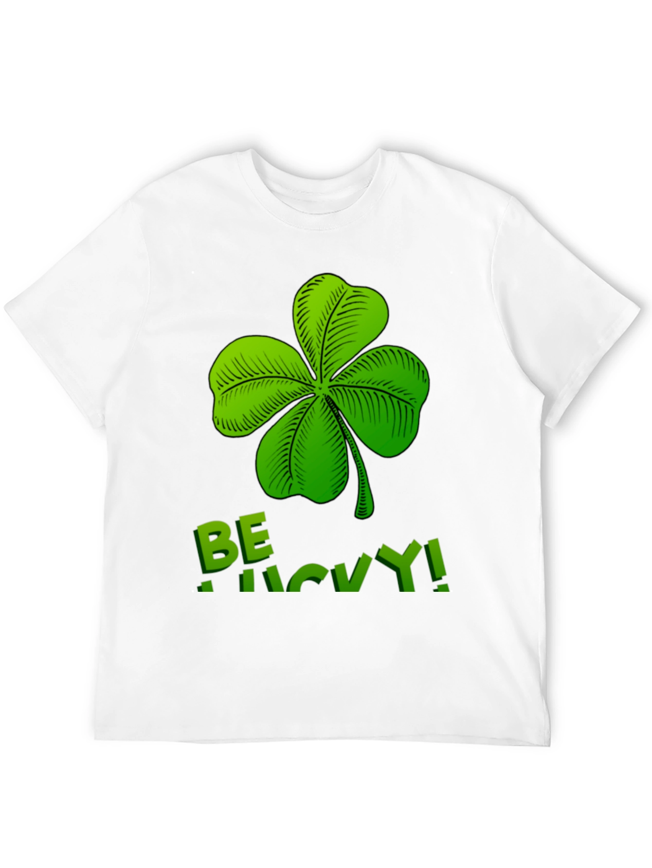 Be Lucky Shamrock Graphic T-Shirt