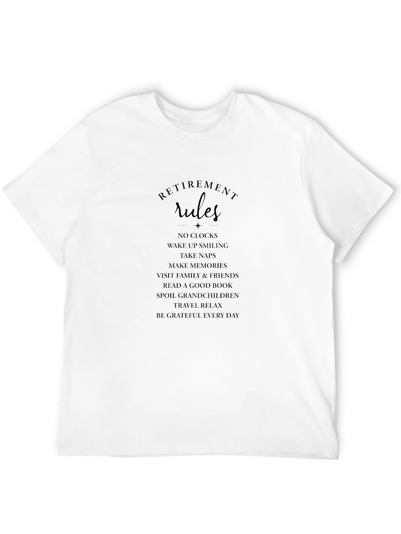 Retirement Rules Graphic T-Shirt