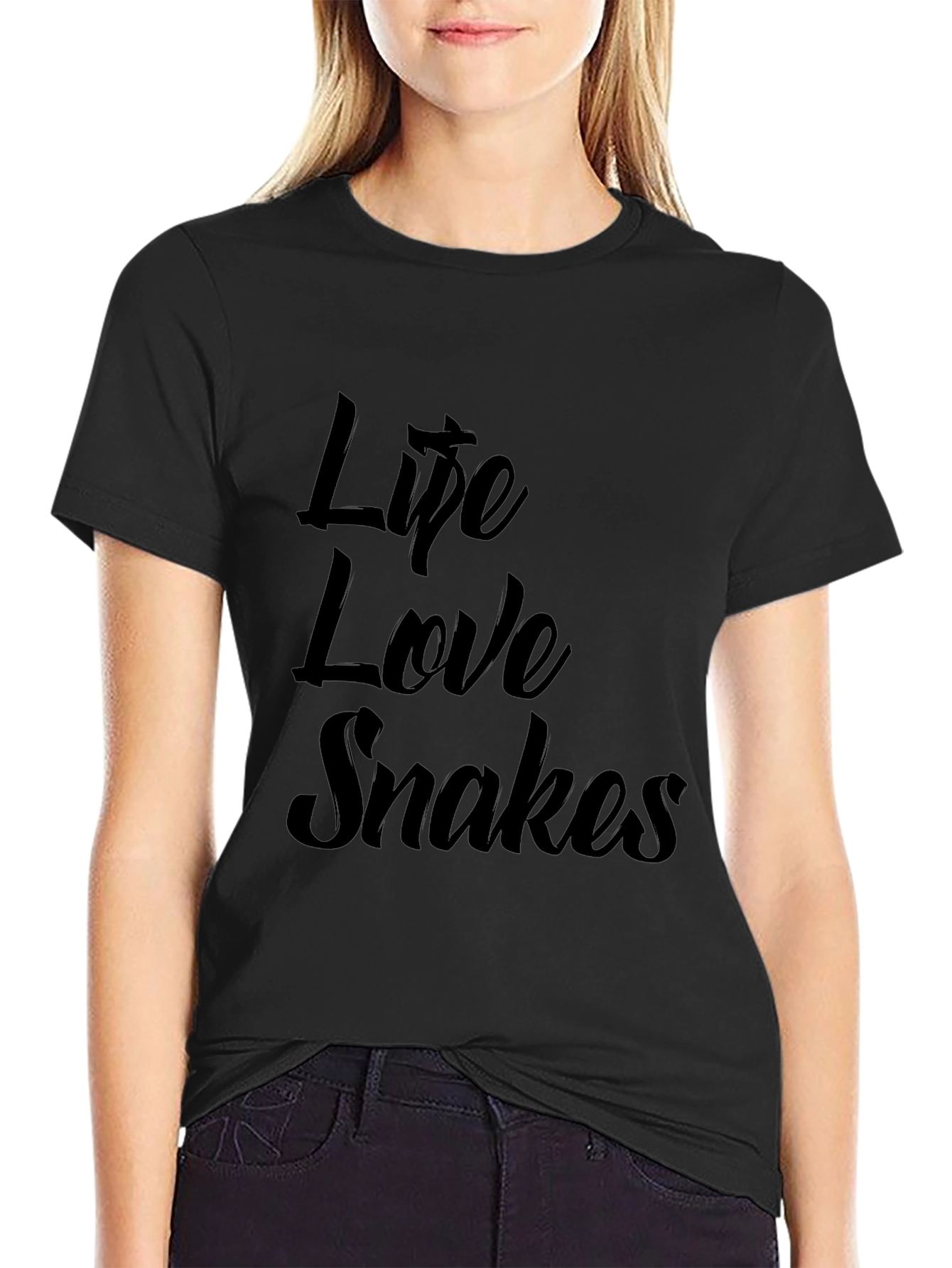 Life Love Snakes Graphic Tee - Soft Cotton Blend