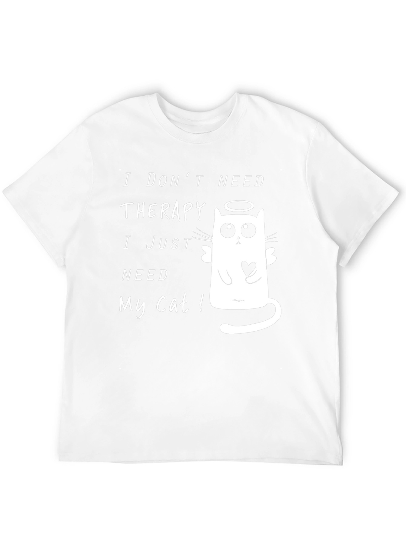 Funny Cat Lover T-Shirt - I Dont Need Therapy