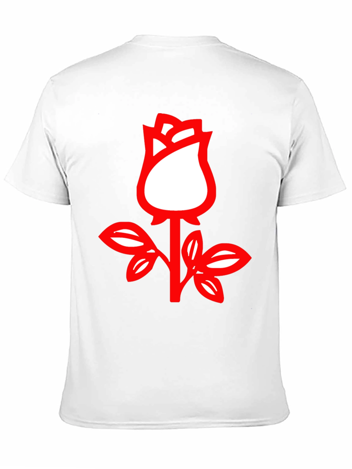 Rose Graphic Tee - Stylish Black Cotton T-Shirt