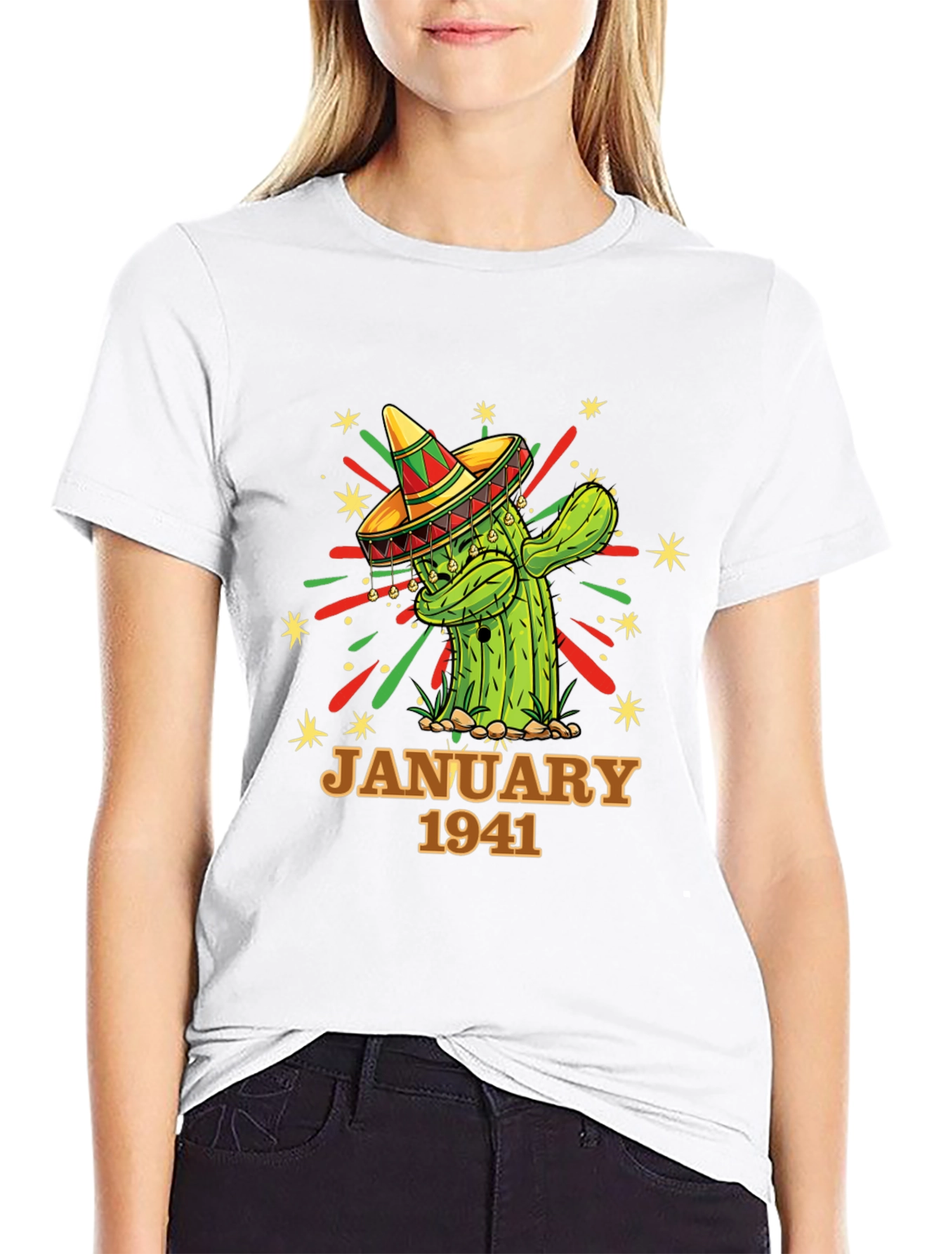 January 1941 Cactus Sombrero Graphic Tee