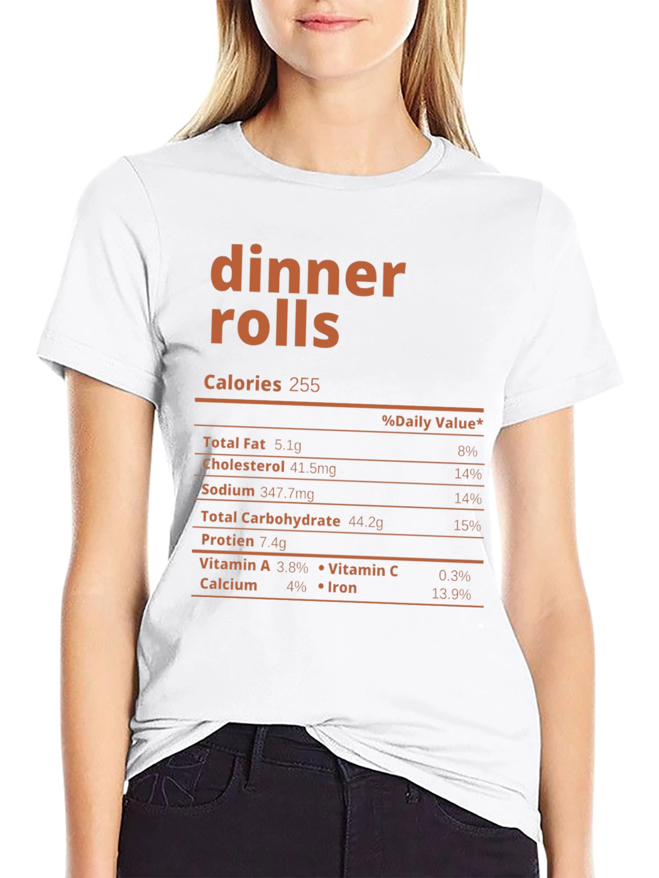 Dinner Rolls Nutrition Facts T-Shirt