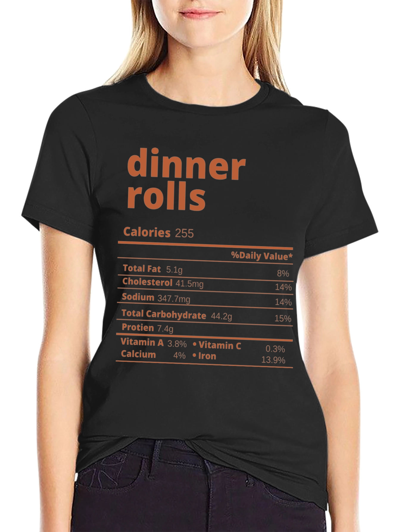 Dinner Rolls Nutrition Facts T-Shirt