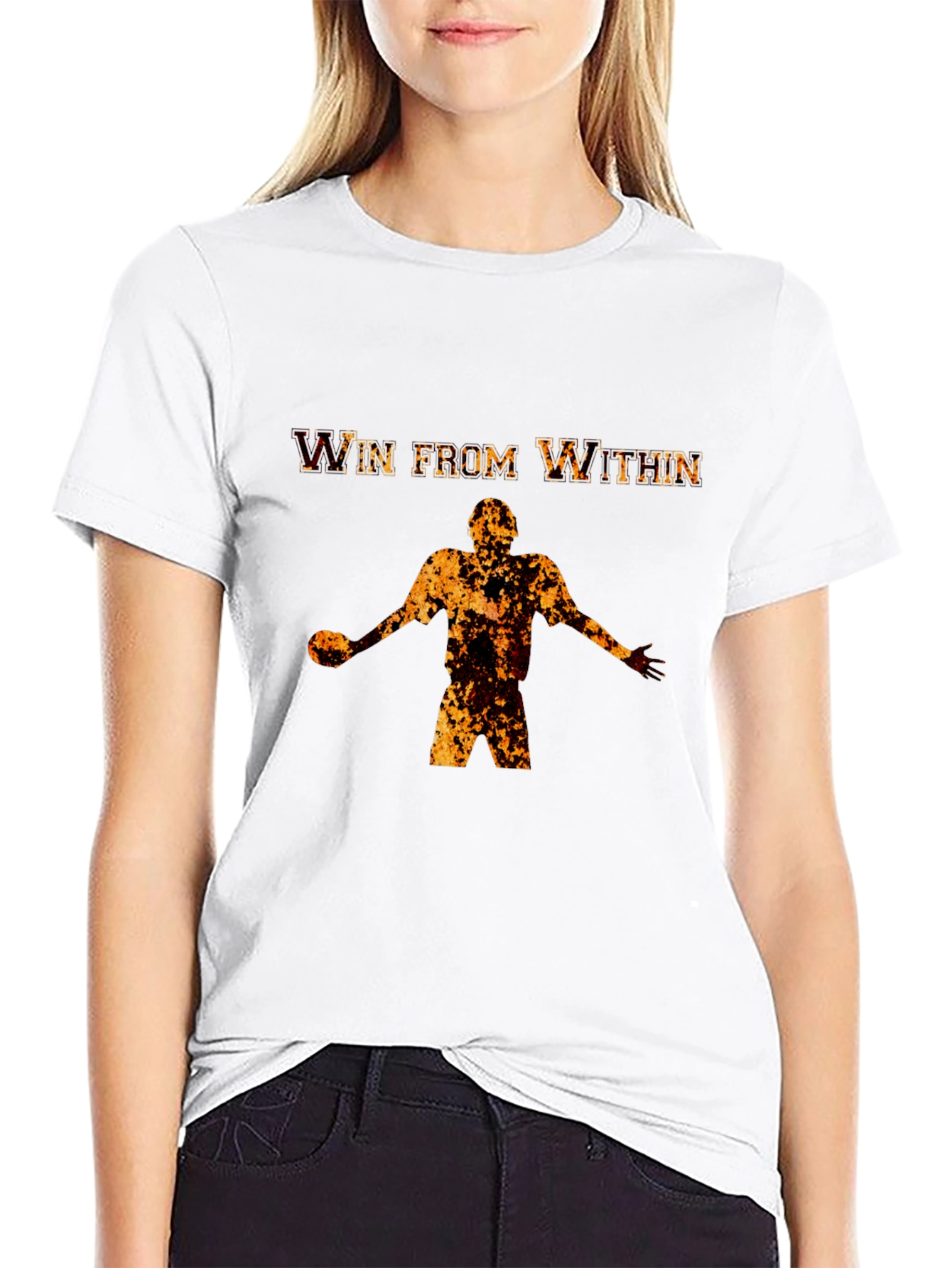 Win From Within Black Graphic Tee