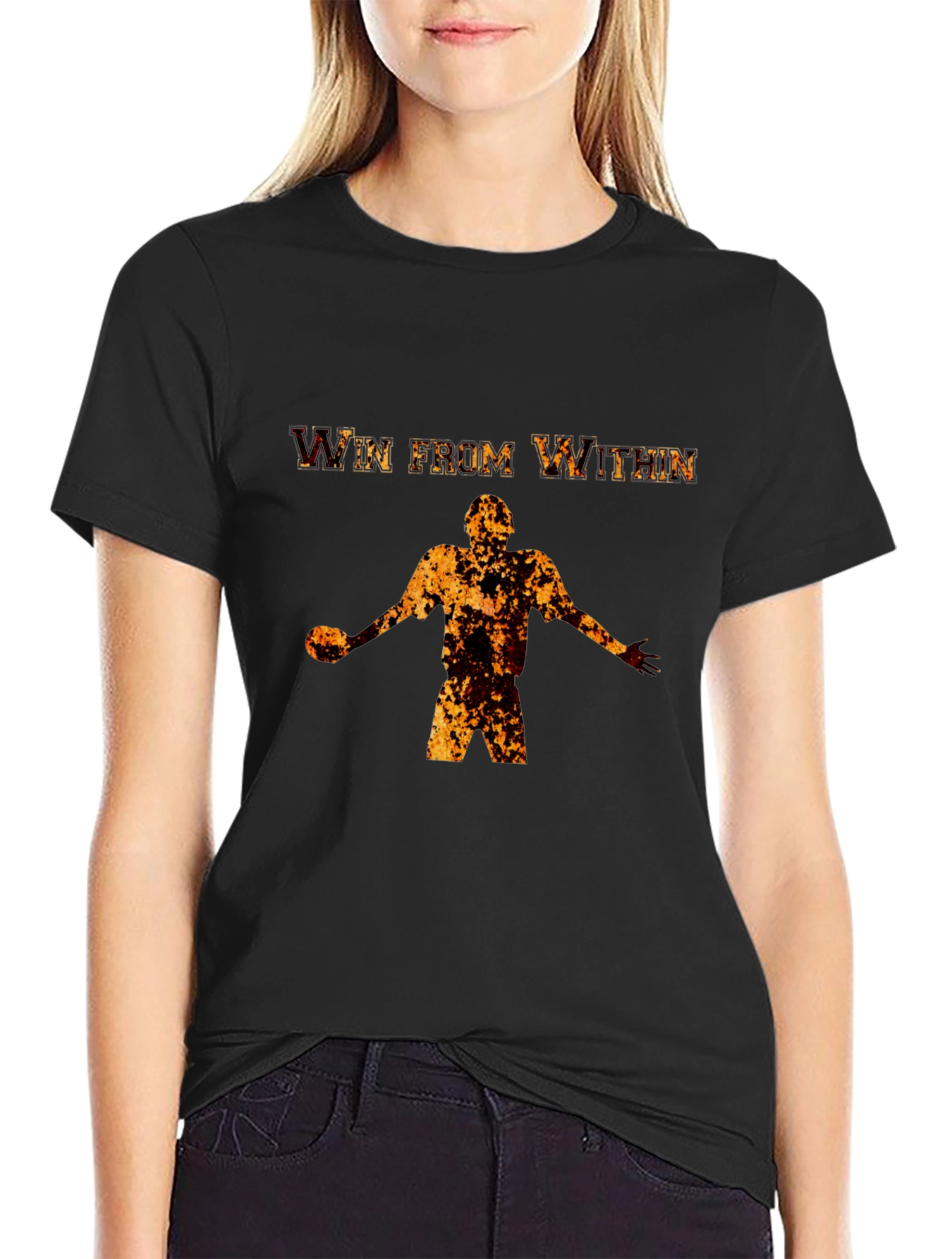 Win From Within Black Graphic Tee