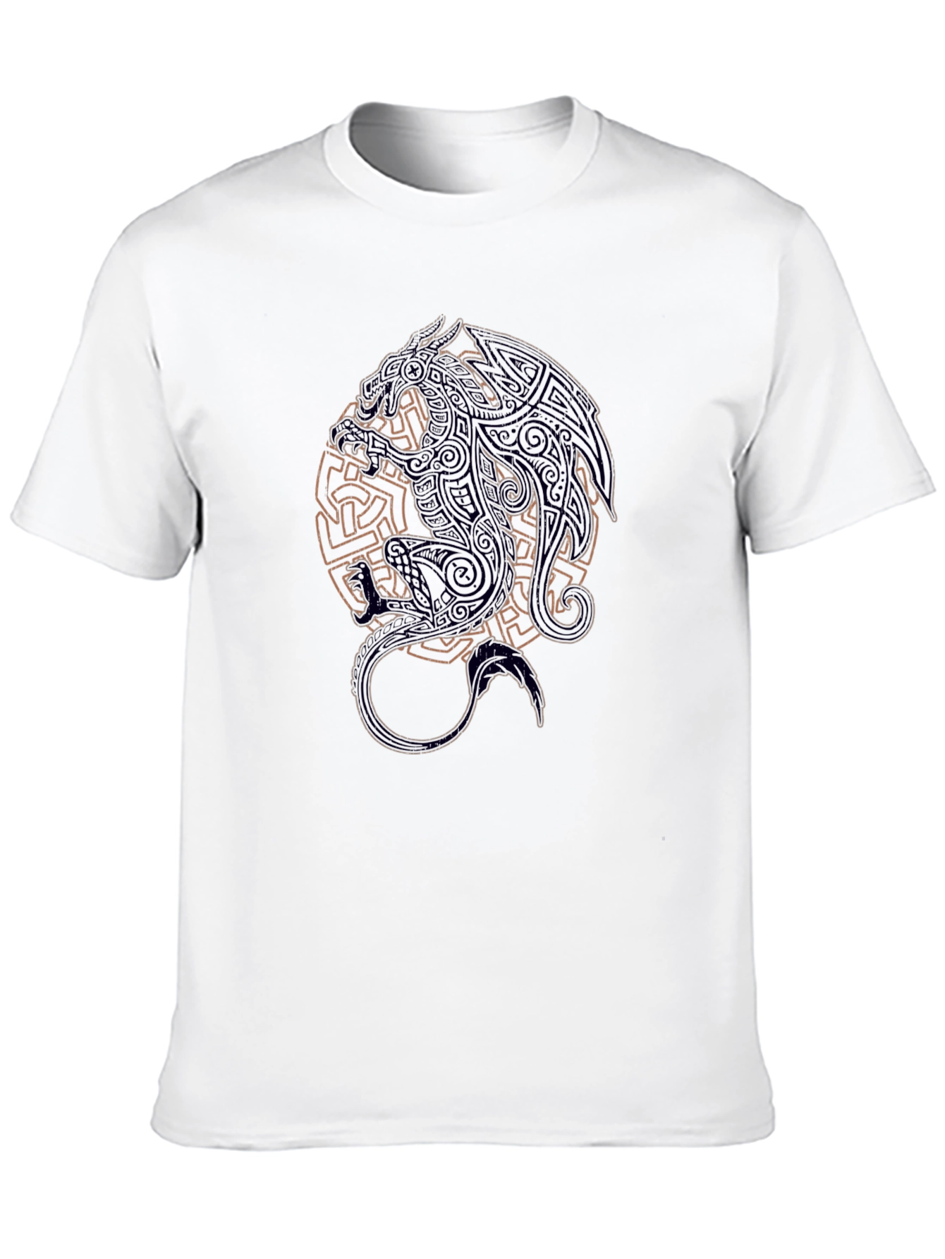 Celtic Dragon Graphic Black T-Shirt