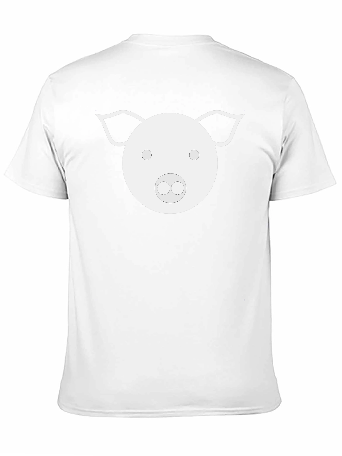 Pig Face Graphic Tee - Black Cotton T-Shirt