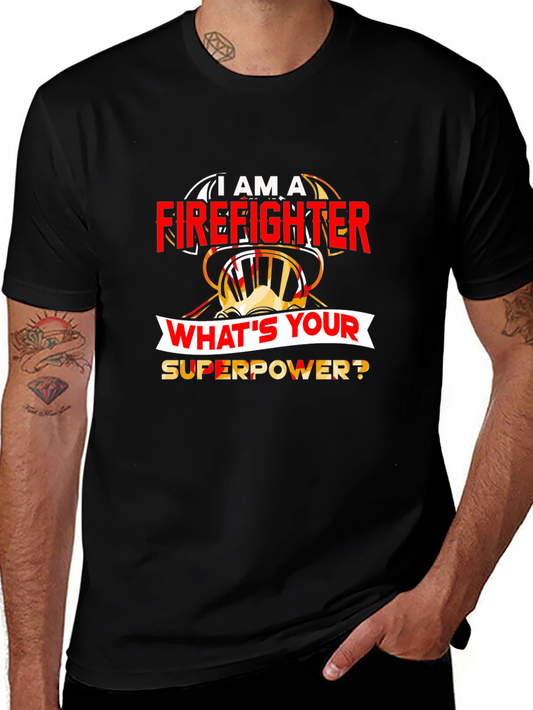 Firefighter Superpower T-Shirt - Heroic Design