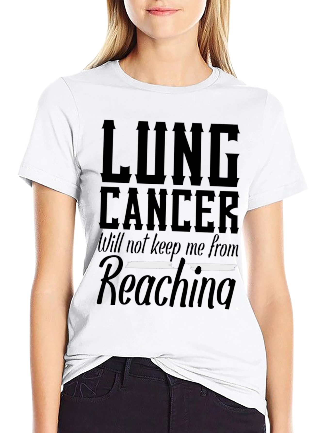 Lung Cancer Awareness T-Shirt - Reaching Goals