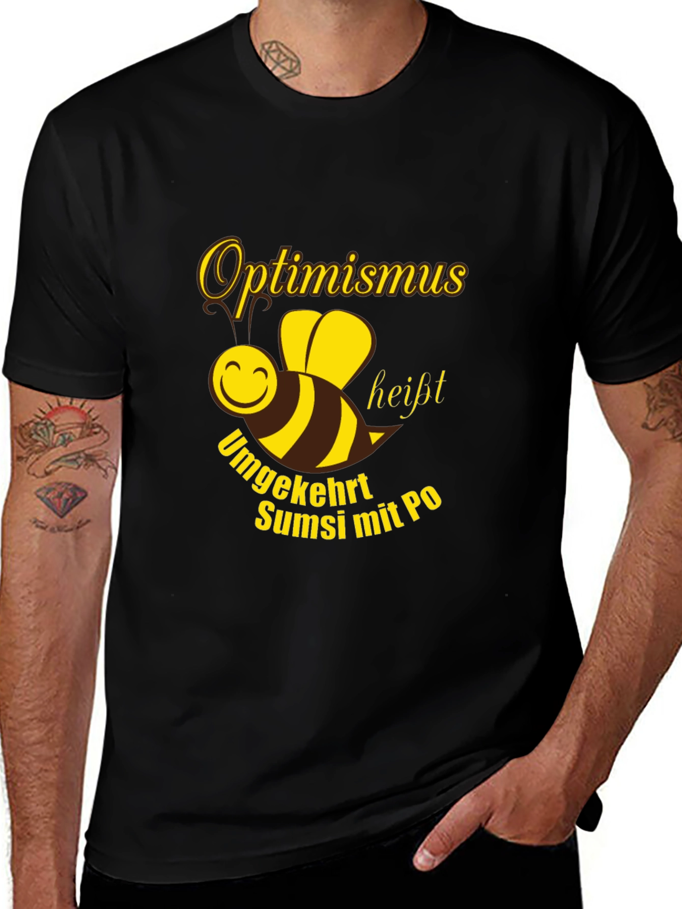 Optimismus Bee Graphic T-Shirt