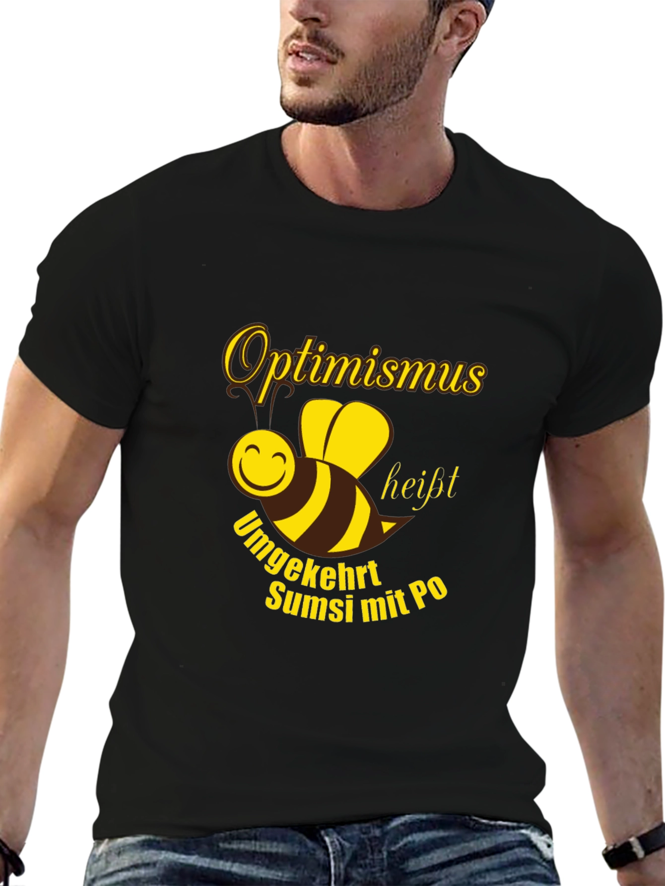 Optimismus Bee Graphic T-Shirt