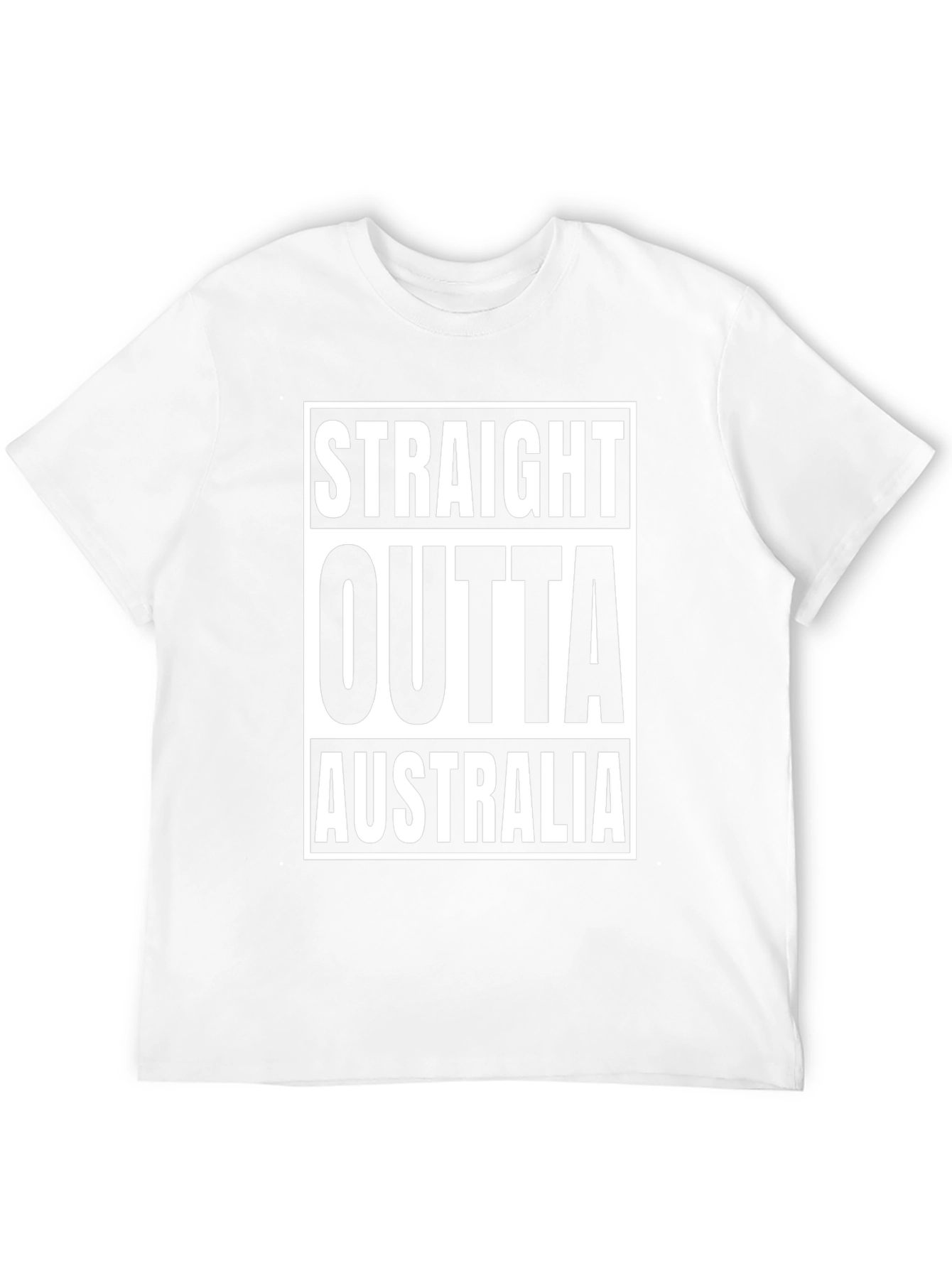 Straight Outta Australia Black T-Shirt