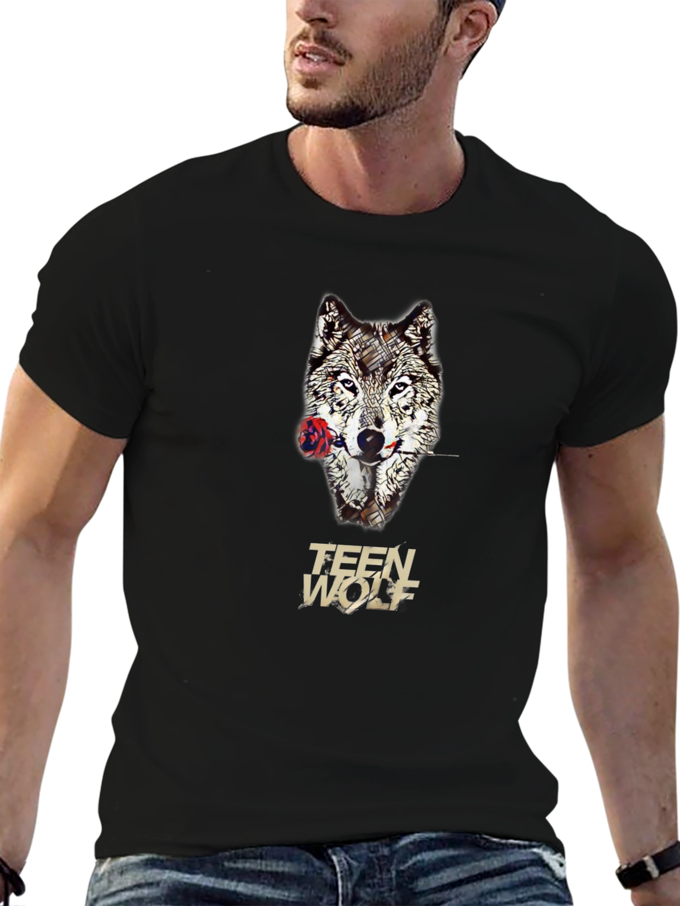 Teen Wolf T-Shirt - Wolf & Rose Graphic Tee