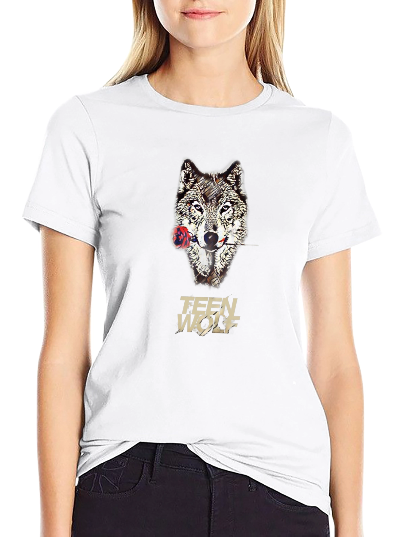 Teen Wolf T-Shirt - Wolf & Rose Graphic Tee