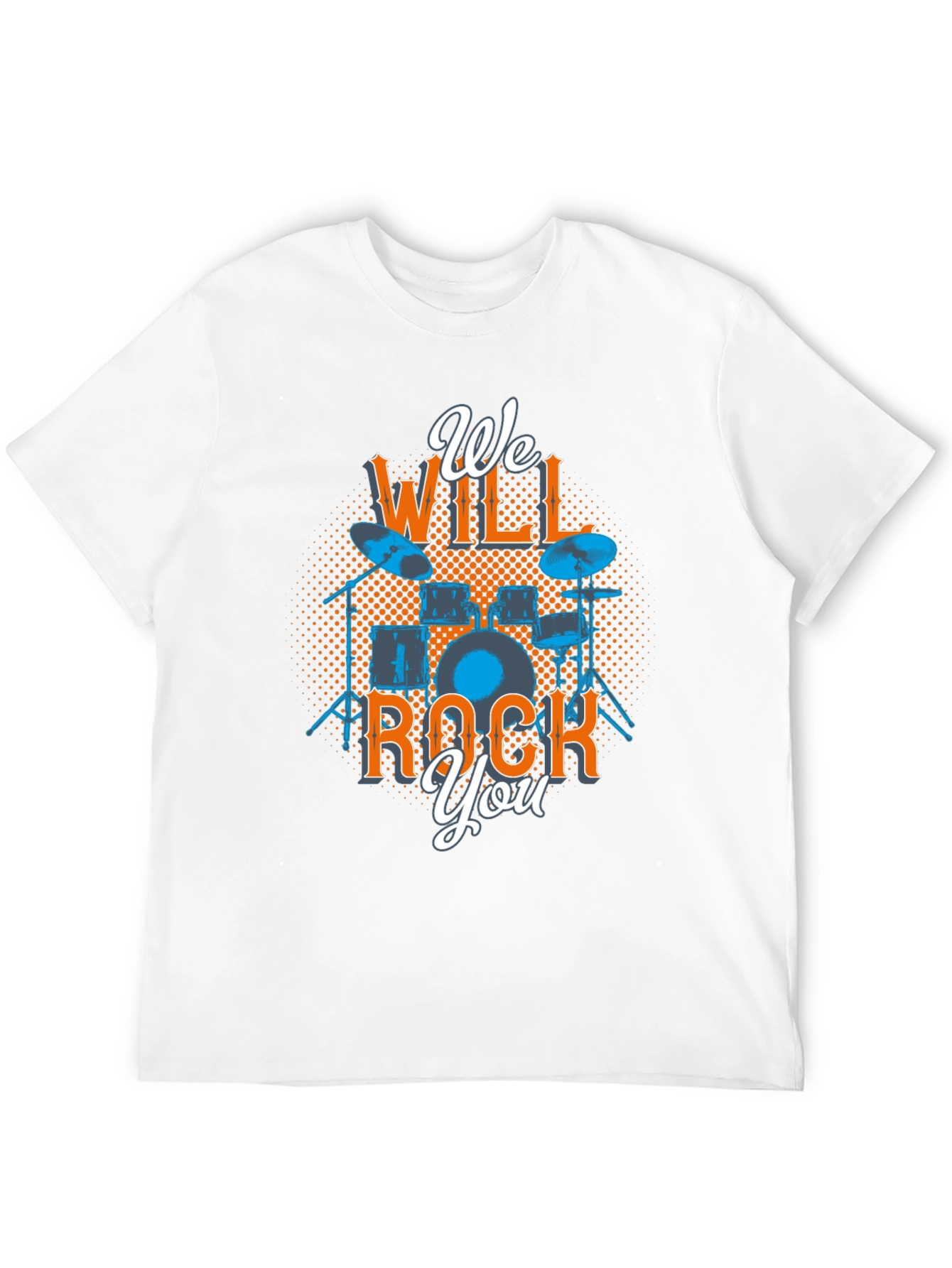 We Will Rock You Drum Set Graphic Tee