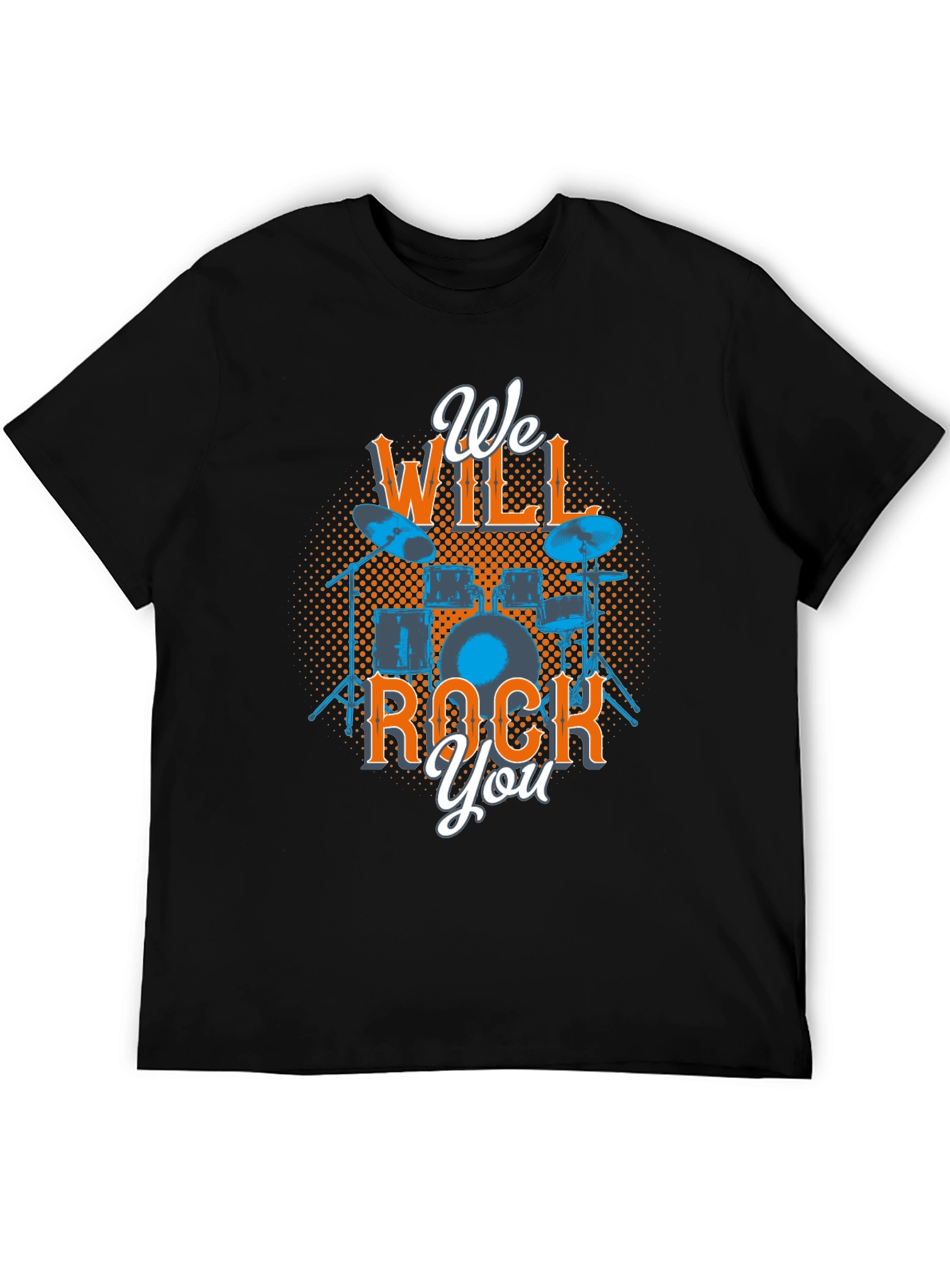 We Will Rock You Drum Set Graphic Tee