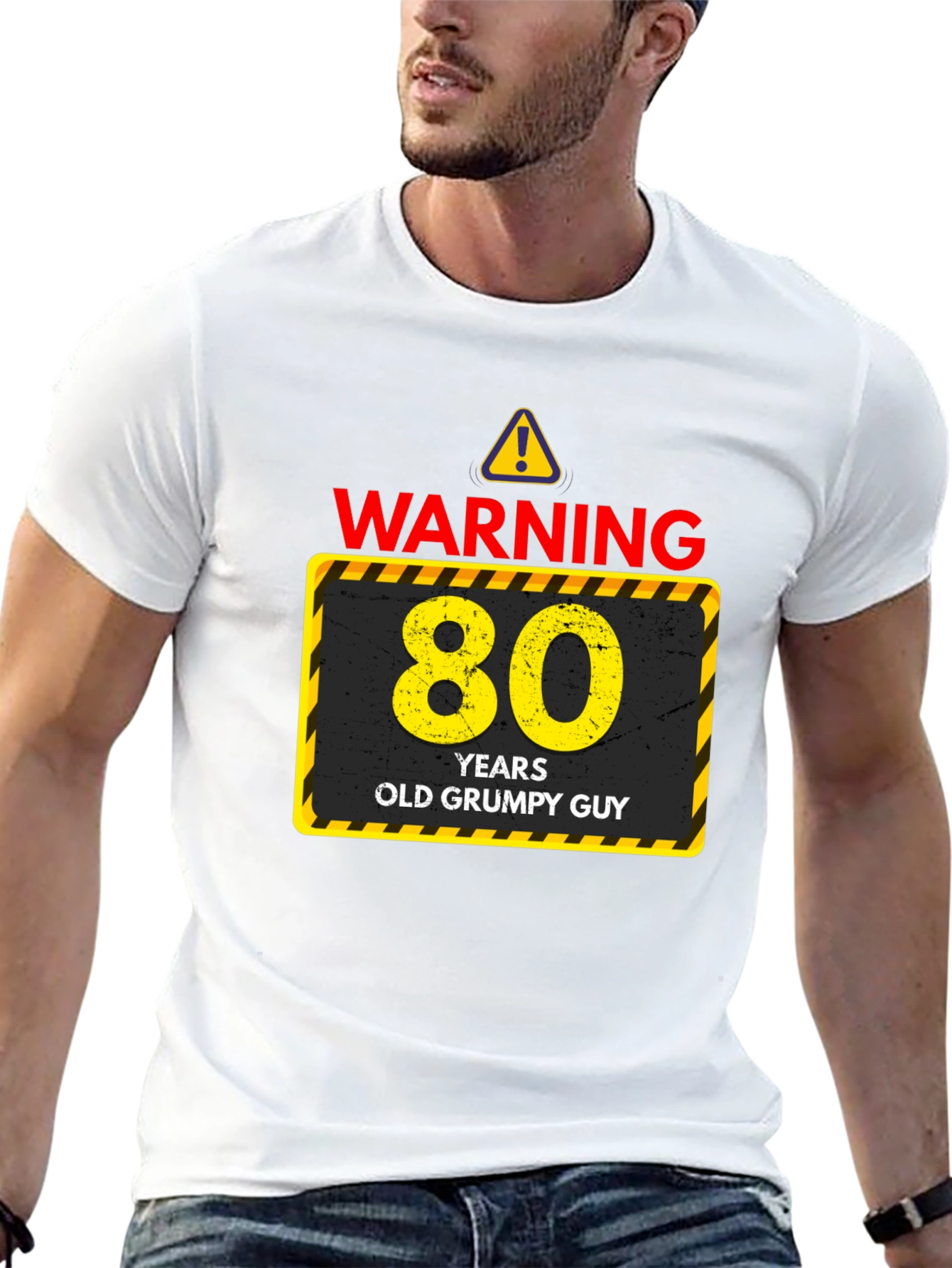 Warning 80 Years Old Grumpy Guy T-Shirt