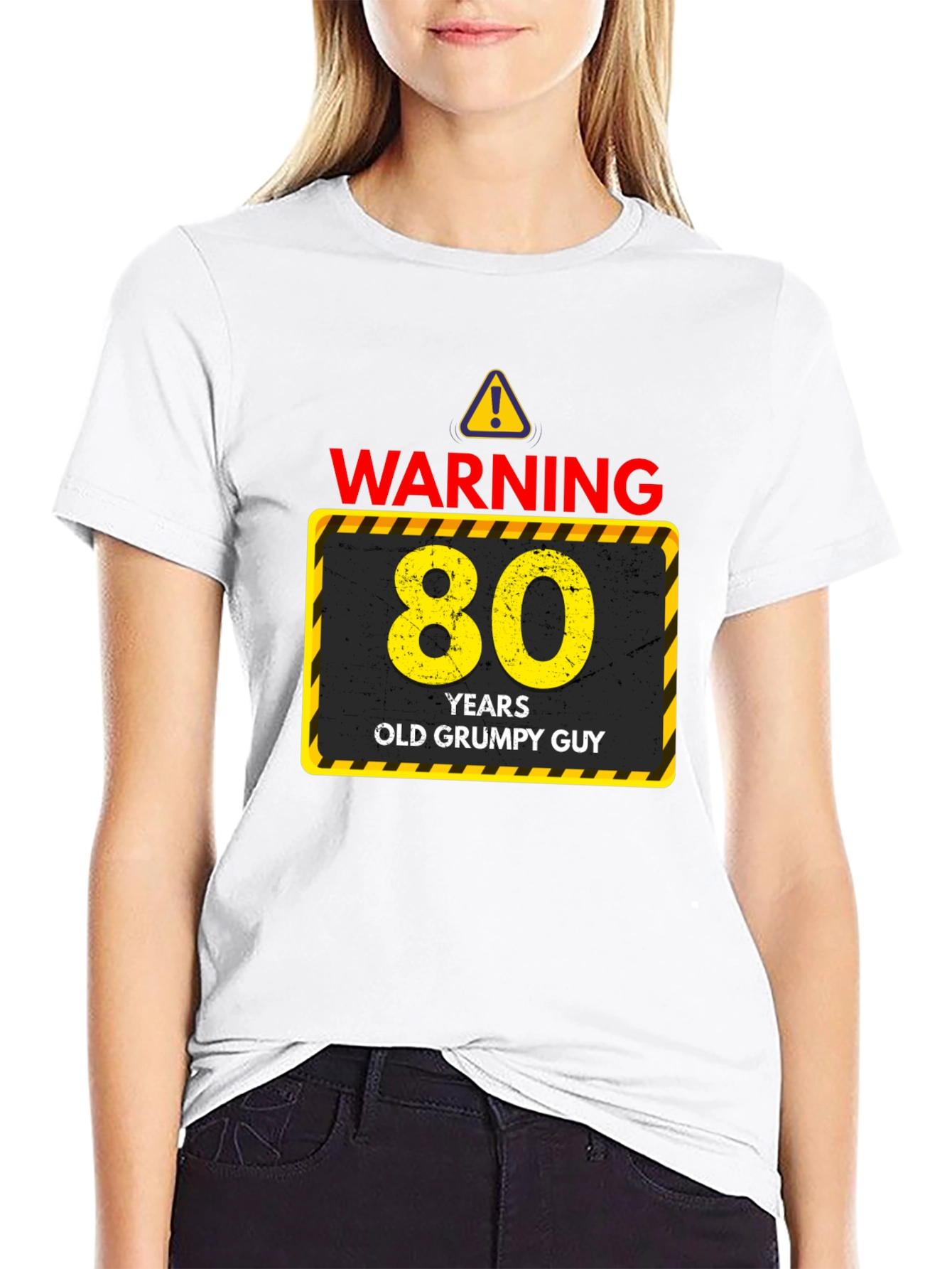 Warning 80 Years Old Grumpy Guy T-Shirt