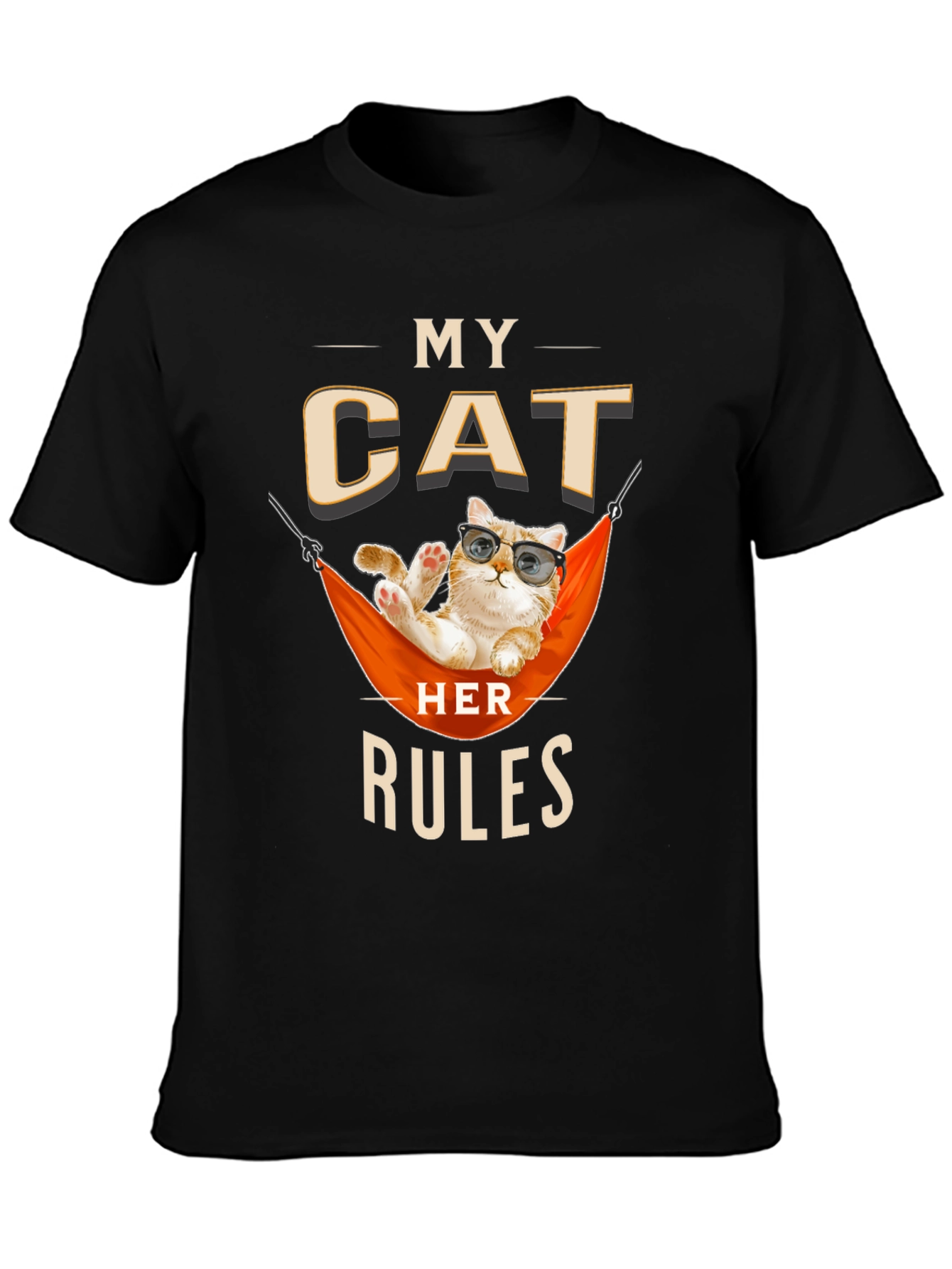 My Cat Rules T-Shirt - Funny Pet Lover Tee