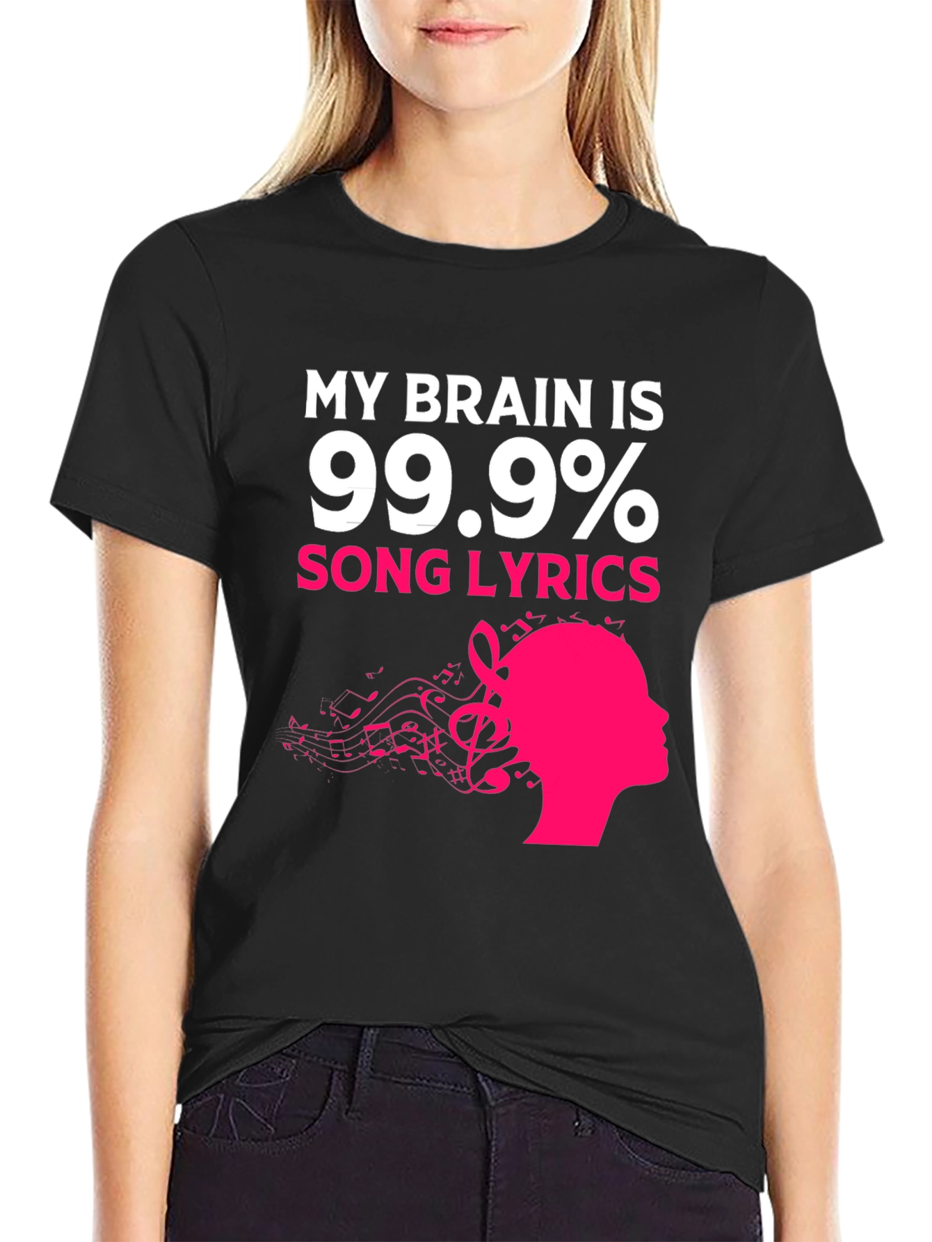 My Brain Is 99.9% Song Lyrics Graphic Tee