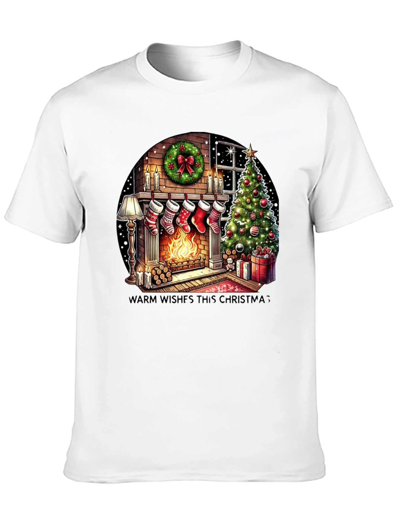 Christmas Fireplace T-Shirt