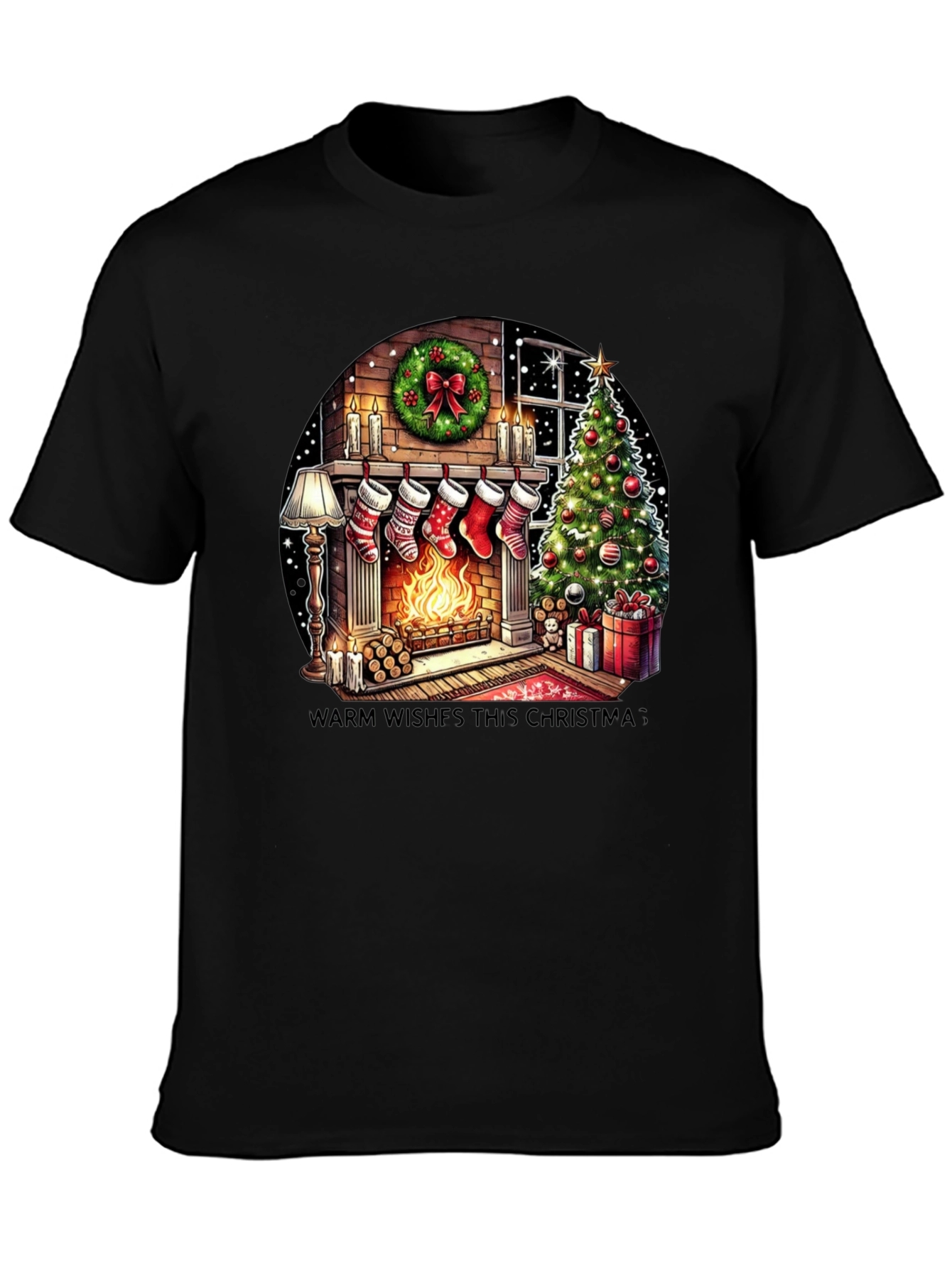 Christmas Fireplace T-Shirt